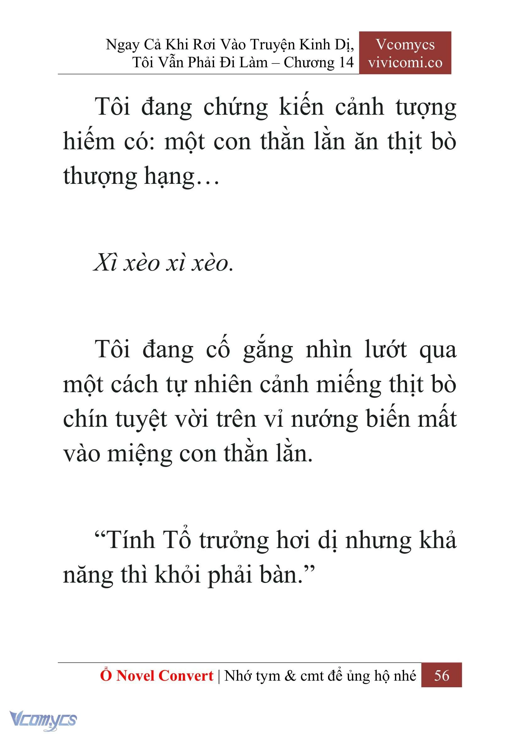[Novel] Ngay Cả Khi Rơi Vào Truyện Kinh Dị, Tôi Vẫn Phải Đi Làm Chapter  14 - 58