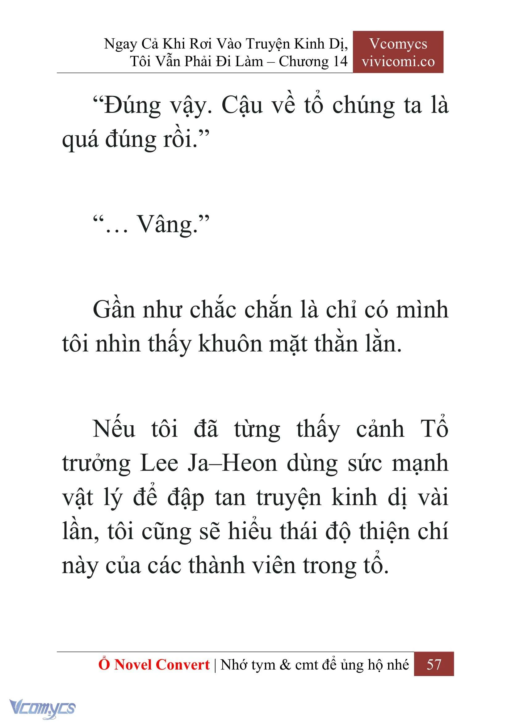 [Novel] Ngay Cả Khi Rơi Vào Truyện Kinh Dị, Tôi Vẫn Phải Đi Làm Chapter  14 - 59