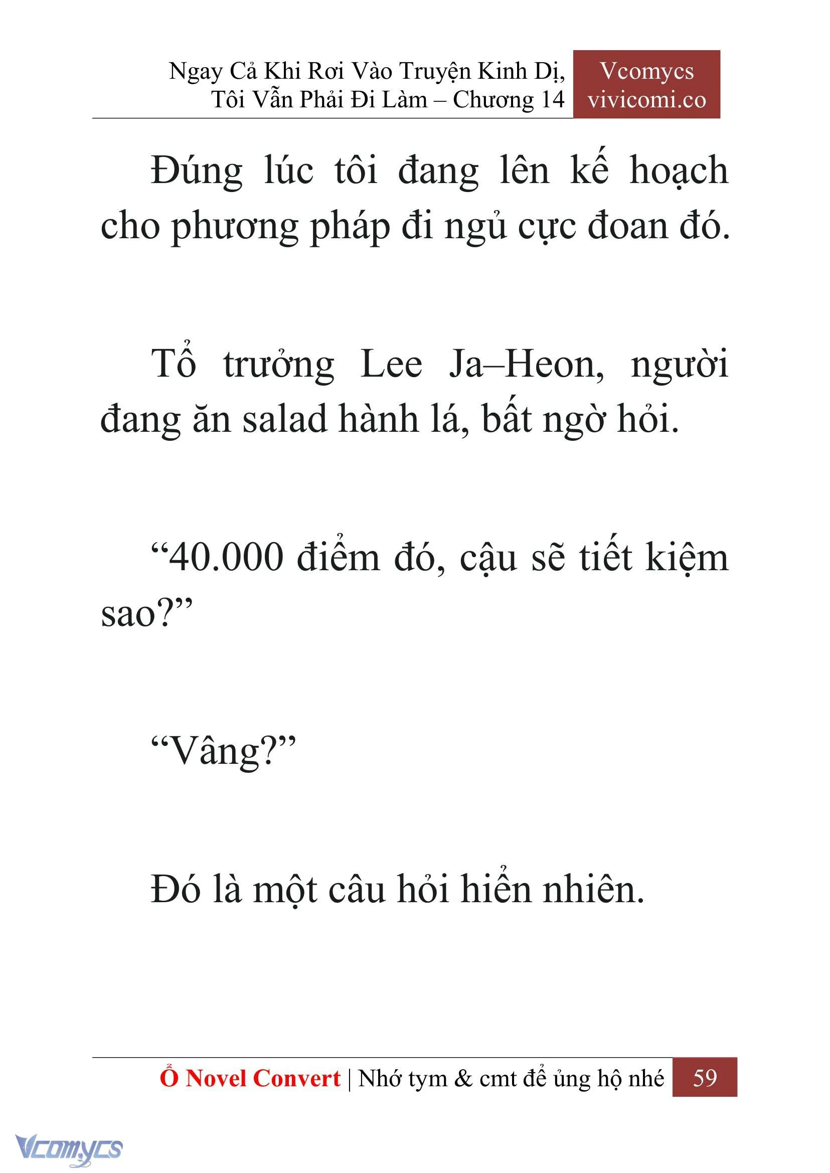 [Novel] Ngay Cả Khi Rơi Vào Truyện Kinh Dị, Tôi Vẫn Phải Đi Làm Chapter  14 - 61