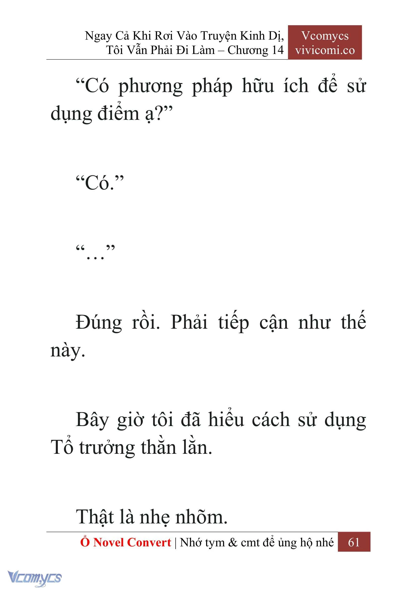 [Novel] Ngay Cả Khi Rơi Vào Truyện Kinh Dị, Tôi Vẫn Phải Đi Làm Chapter  14 - 63