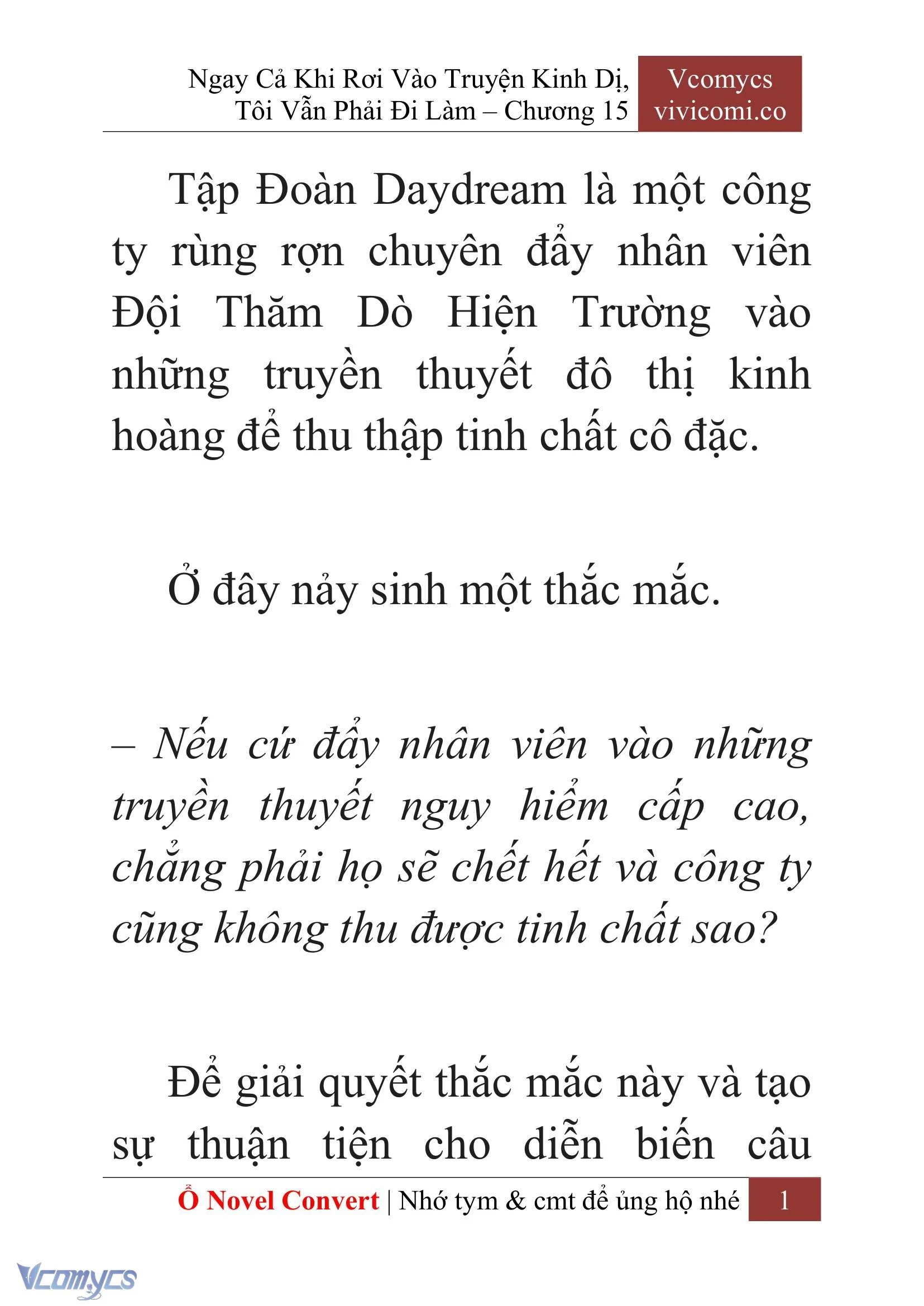 [Novel] Ngay Cả Khi Rơi Vào Truyện Kinh Dị, Tôi Vẫn Phải Đi Làm Chapter  15 - 3