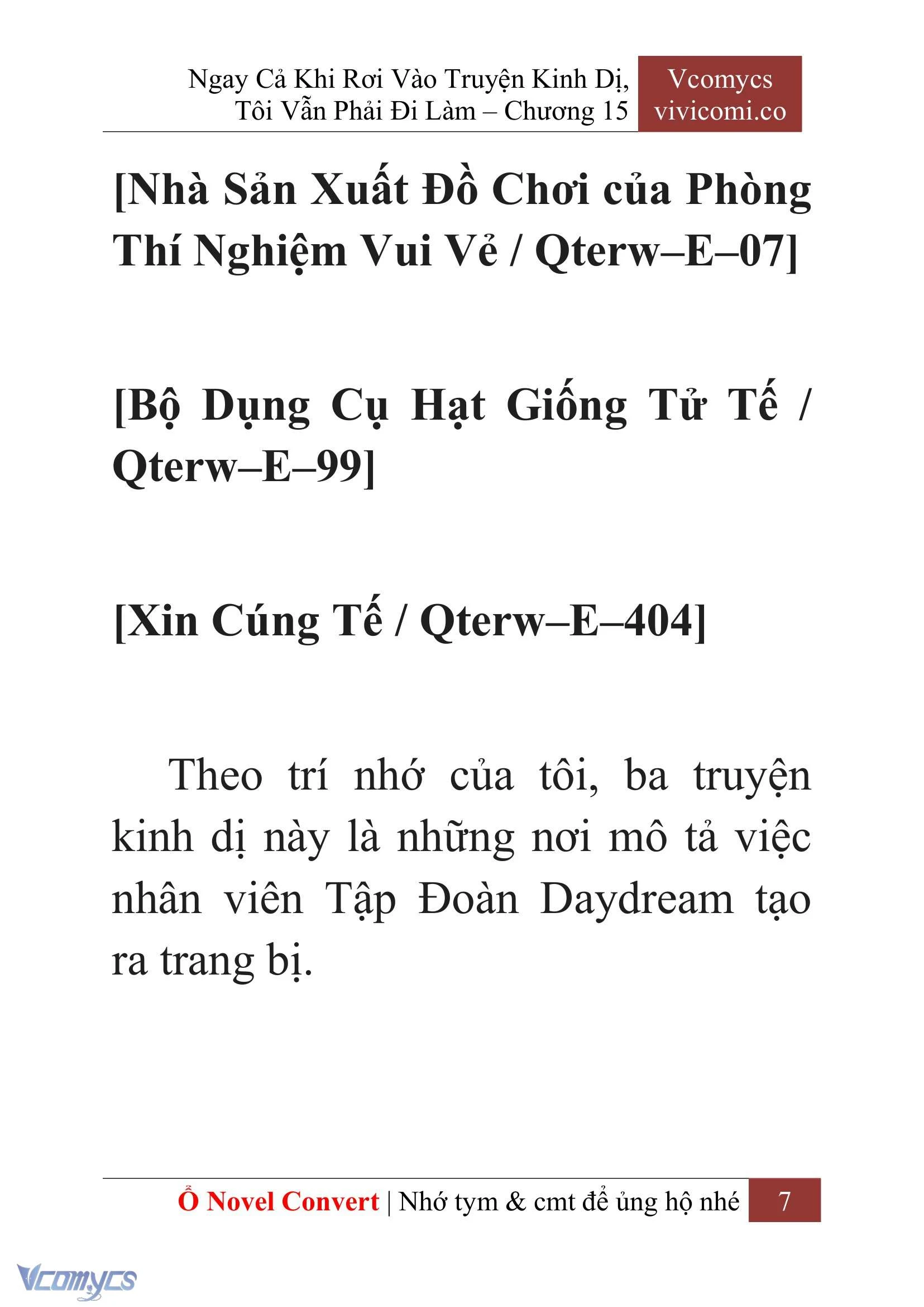 [Novel] Ngay Cả Khi Rơi Vào Truyện Kinh Dị, Tôi Vẫn Phải Đi Làm Chapter  15 - 9