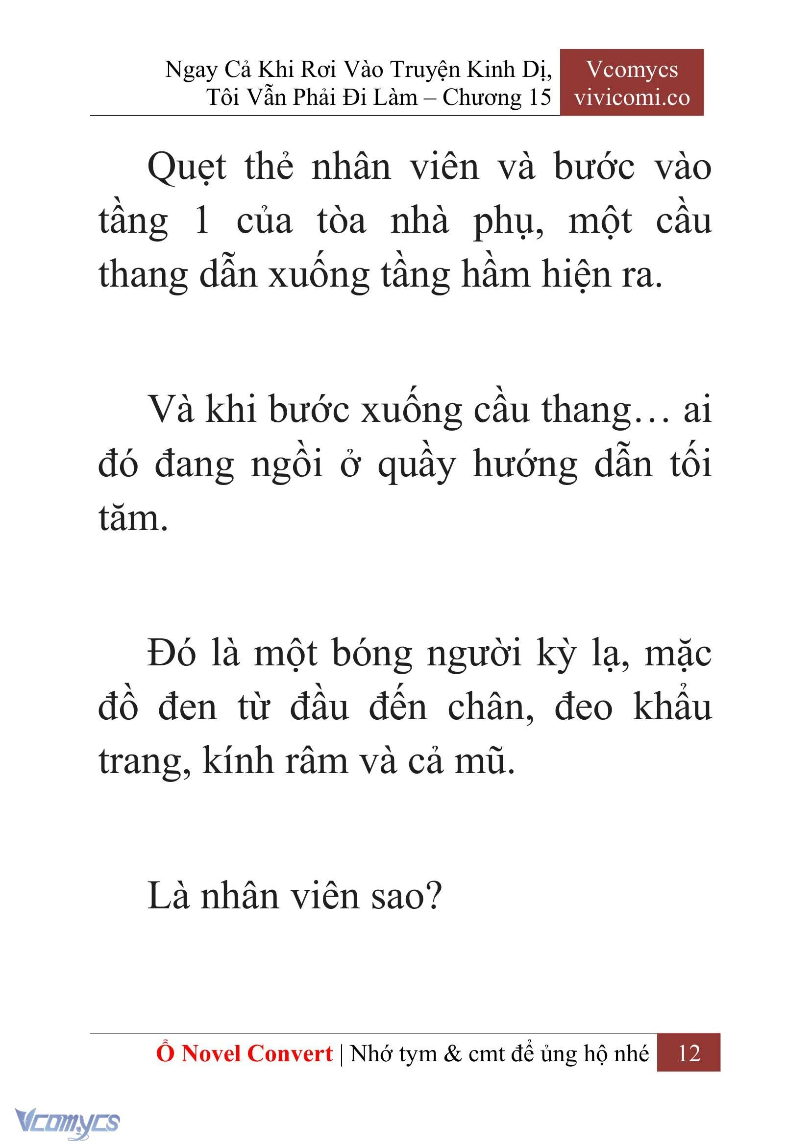 [Novel] Ngay Cả Khi Rơi Vào Truyện Kinh Dị, Tôi Vẫn Phải Đi Làm Chapter  15 - 14