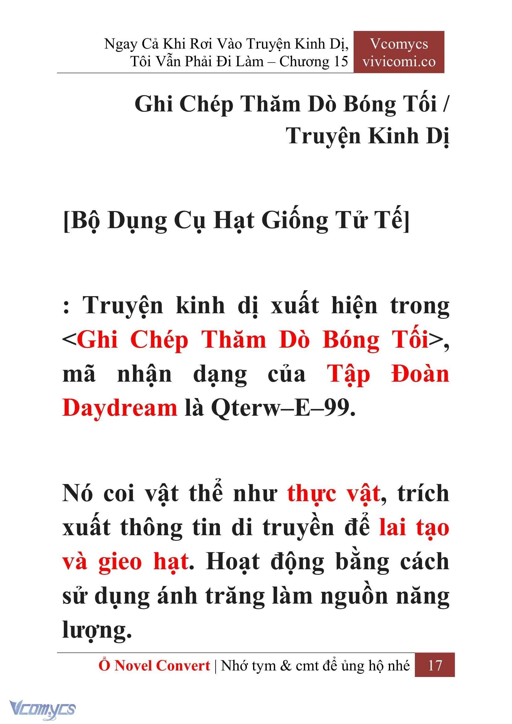 [Novel] Ngay Cả Khi Rơi Vào Truyện Kinh Dị, Tôi Vẫn Phải Đi Làm Chapter  15 - 19
