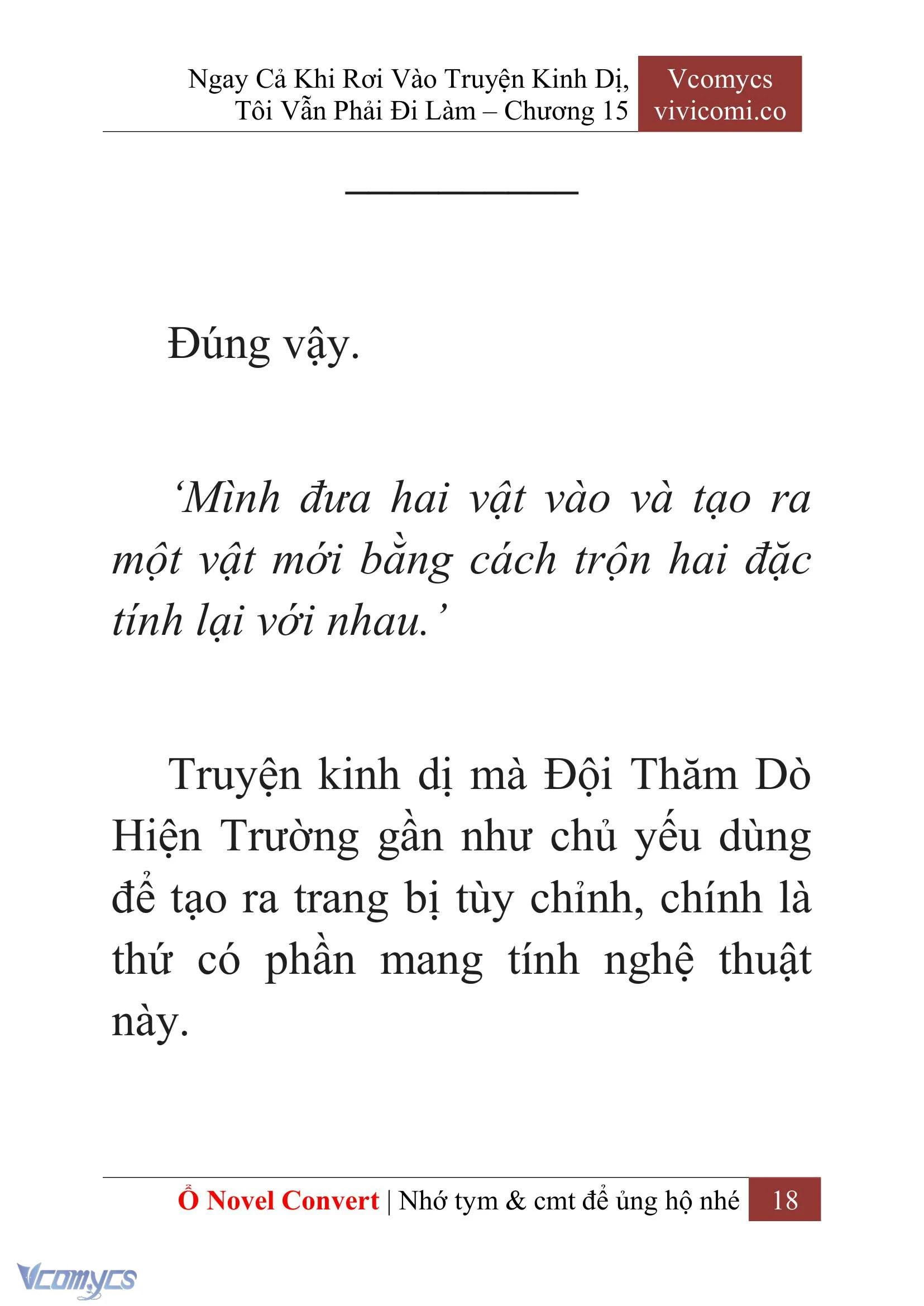 [Novel] Ngay Cả Khi Rơi Vào Truyện Kinh Dị, Tôi Vẫn Phải Đi Làm Chapter  15 - 20