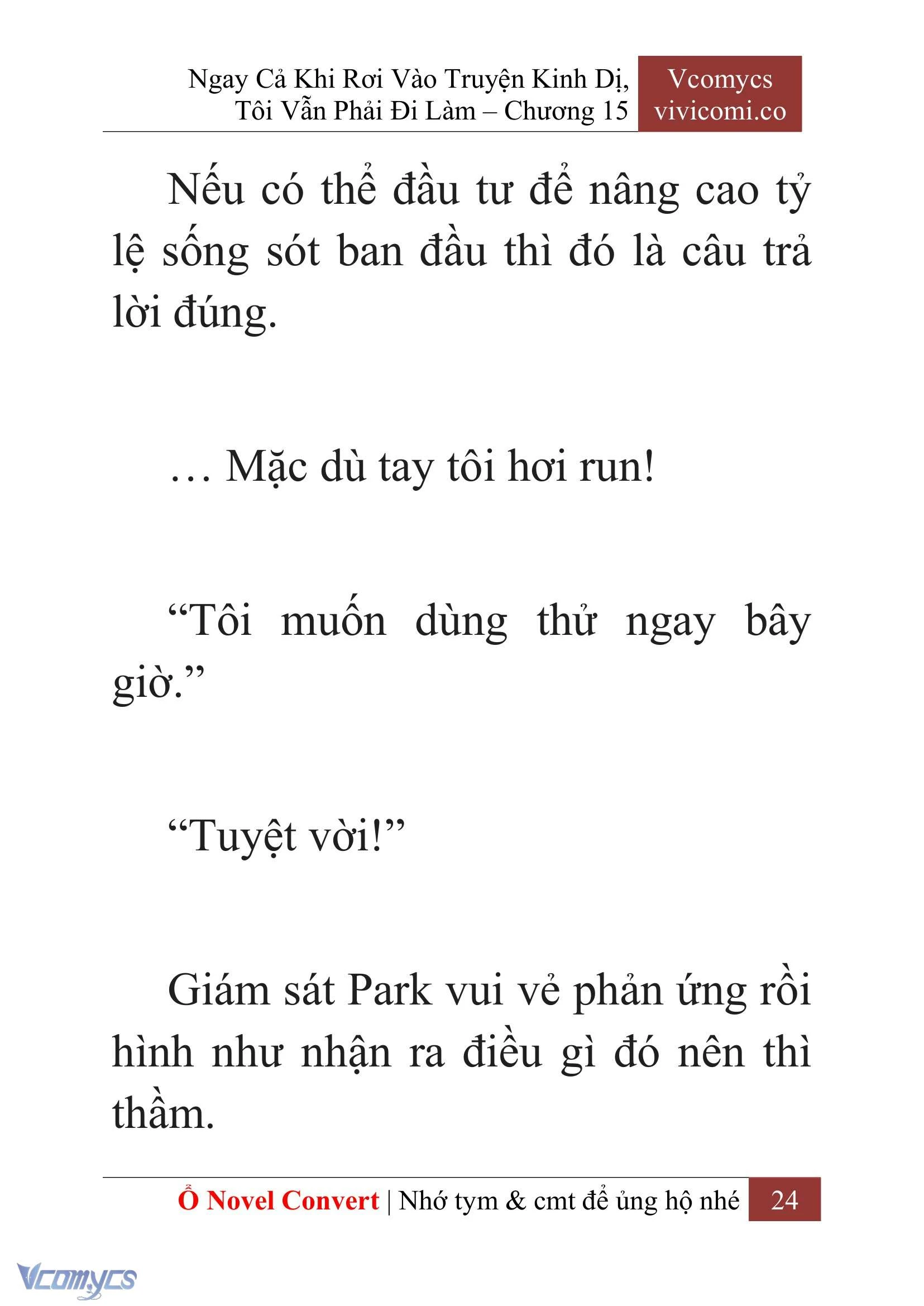 [Novel] Ngay Cả Khi Rơi Vào Truyện Kinh Dị, Tôi Vẫn Phải Đi Làm Chapter  15 - 26