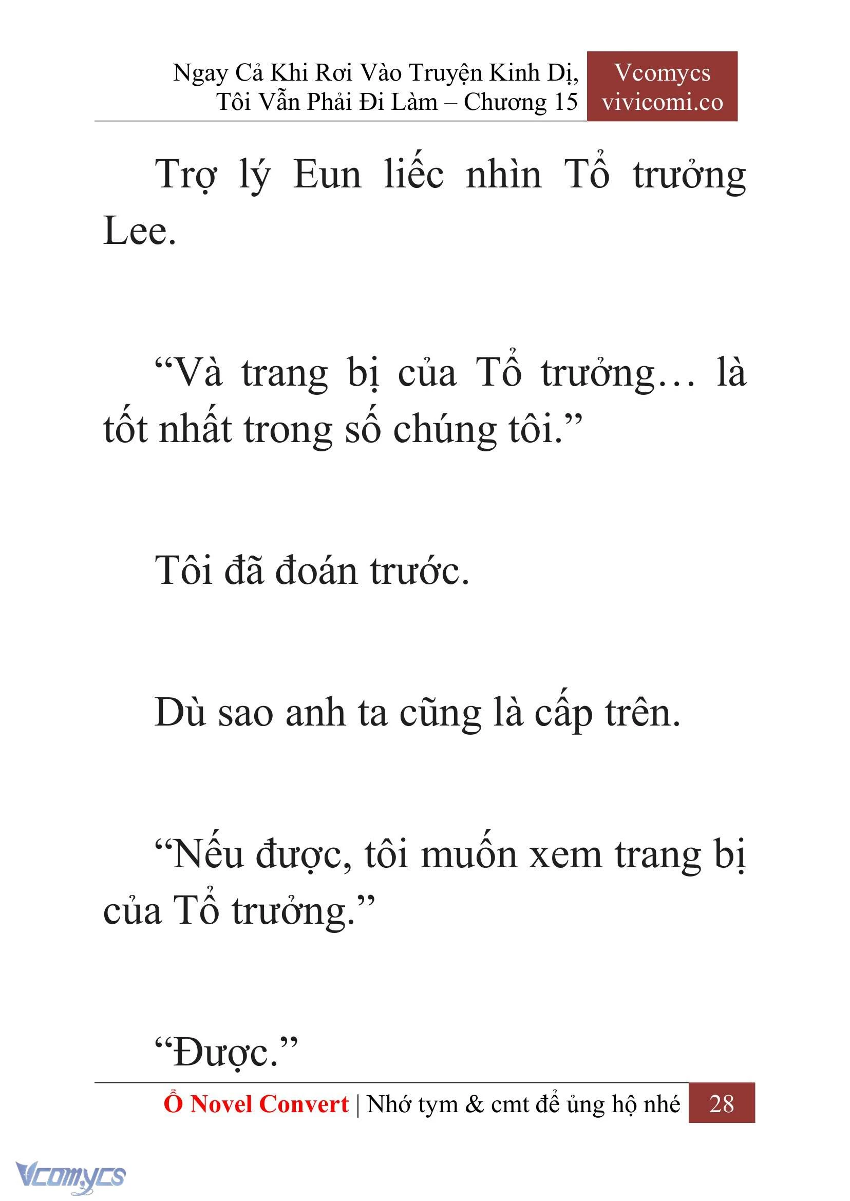 [Novel] Ngay Cả Khi Rơi Vào Truyện Kinh Dị, Tôi Vẫn Phải Đi Làm Chapter  15 - 30