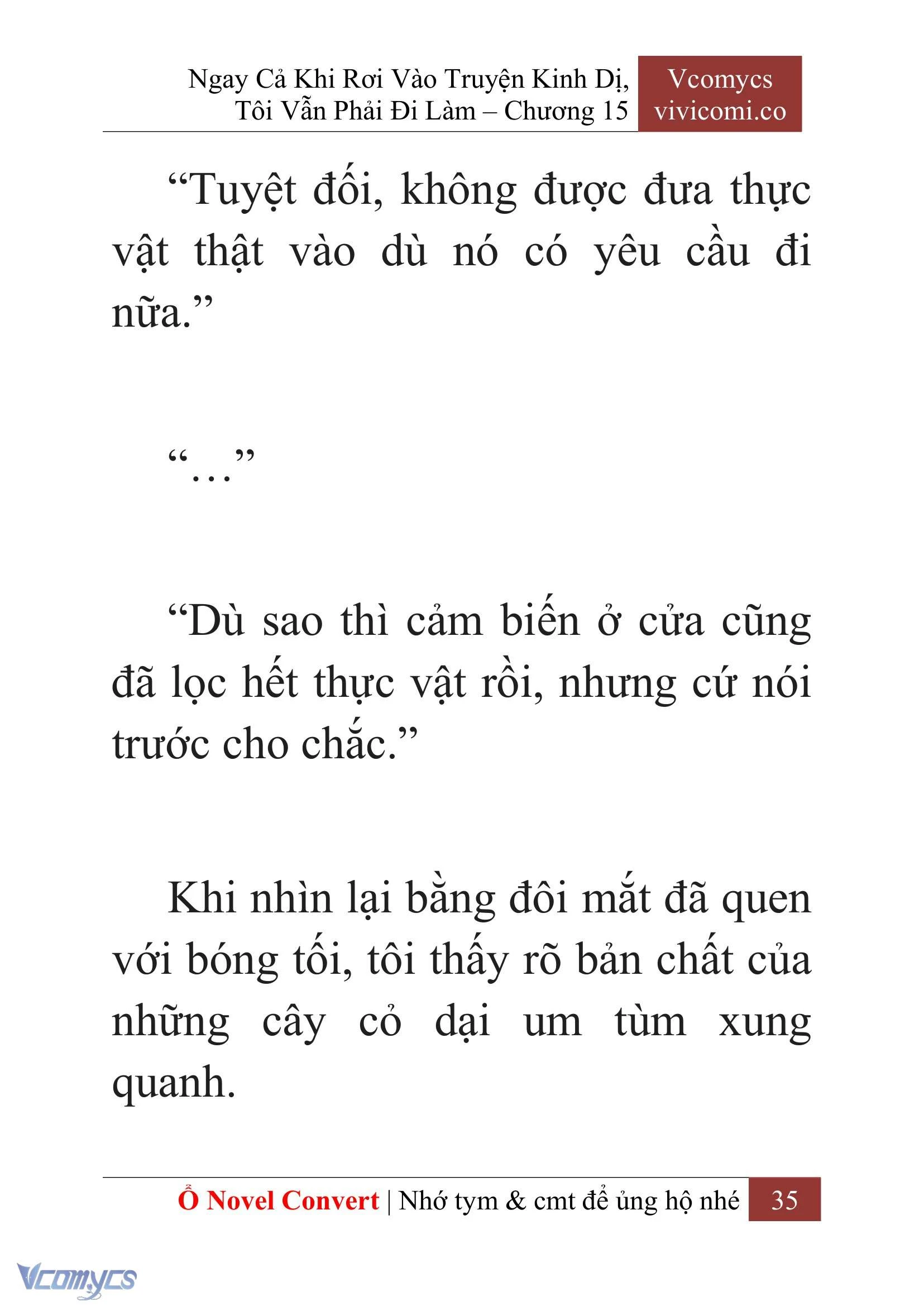 [Novel] Ngay Cả Khi Rơi Vào Truyện Kinh Dị, Tôi Vẫn Phải Đi Làm Chapter  15 - 37