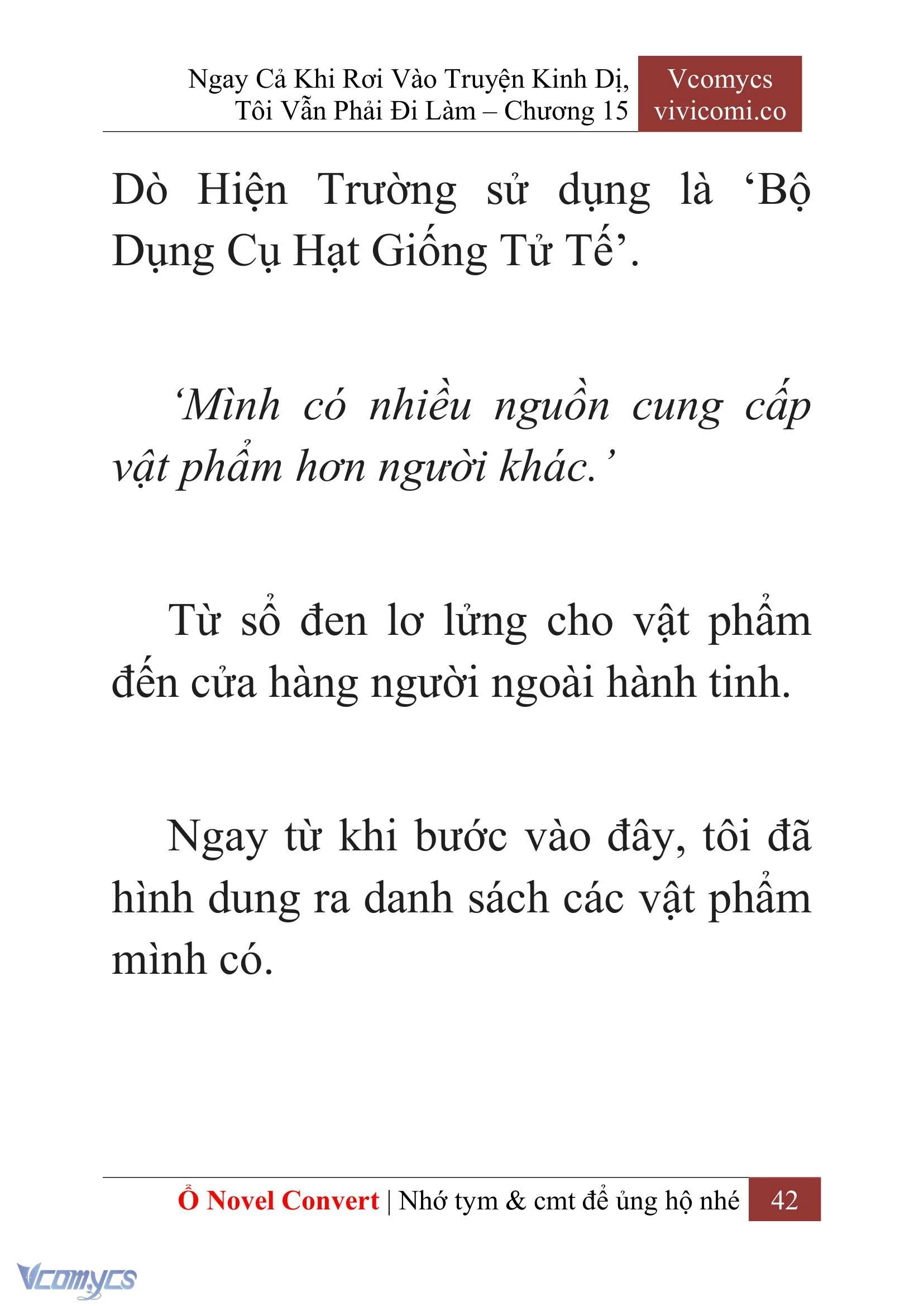 [Novel] Ngay Cả Khi Rơi Vào Truyện Kinh Dị, Tôi Vẫn Phải Đi Làm Chapter  15 - 44
