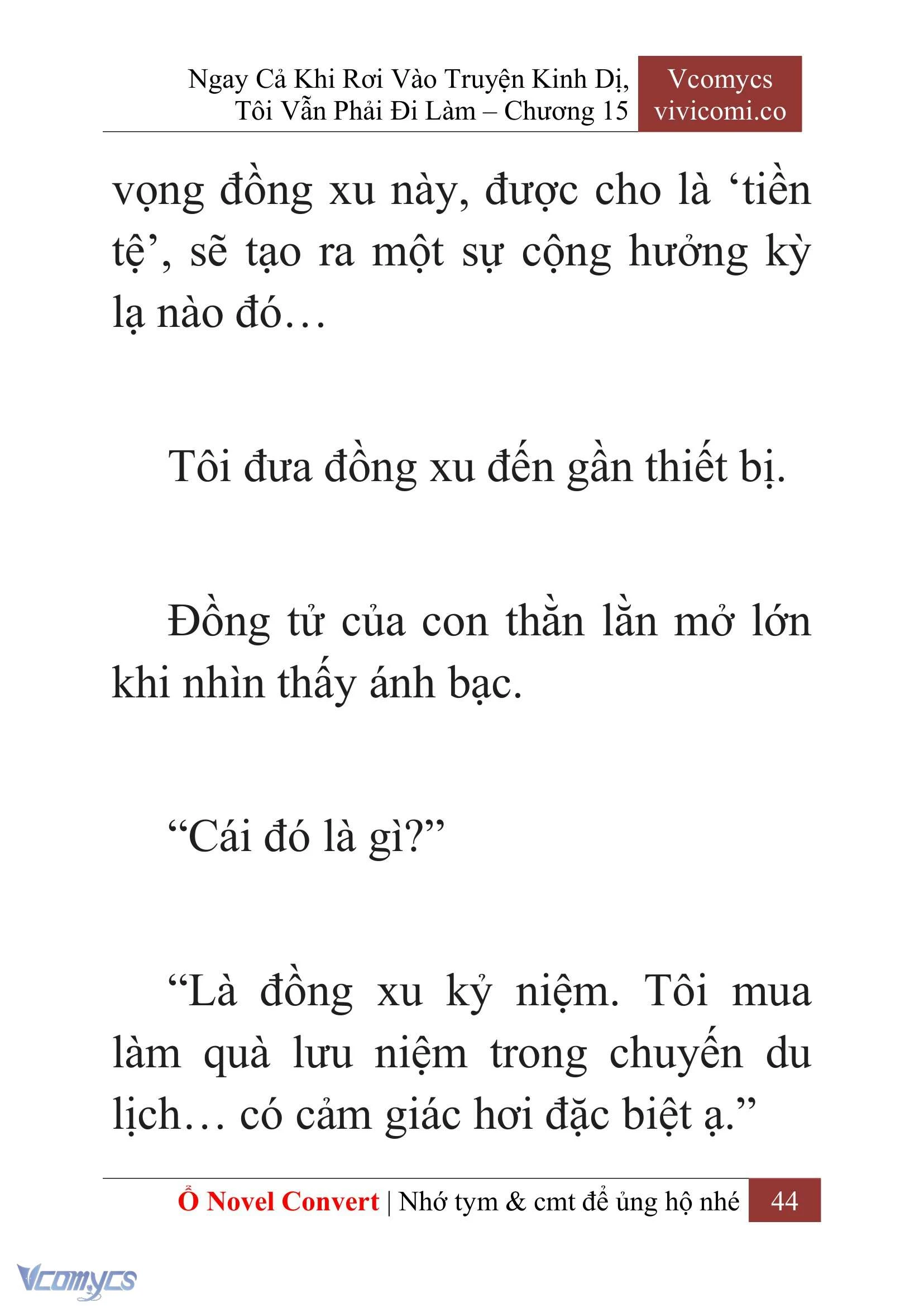 [Novel] Ngay Cả Khi Rơi Vào Truyện Kinh Dị, Tôi Vẫn Phải Đi Làm Chapter  15 - 46