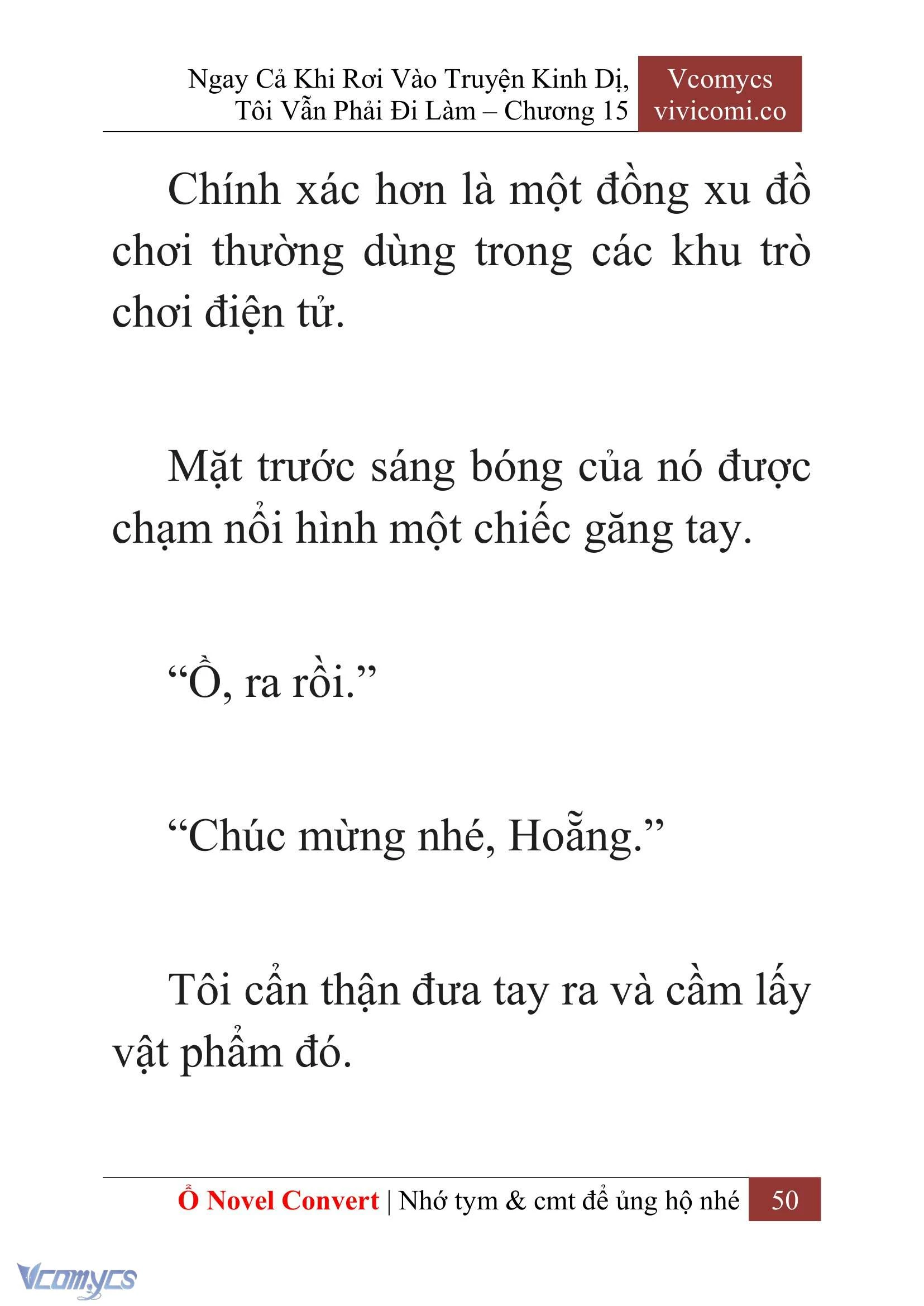[Novel] Ngay Cả Khi Rơi Vào Truyện Kinh Dị, Tôi Vẫn Phải Đi Làm Chapter  15 - 52