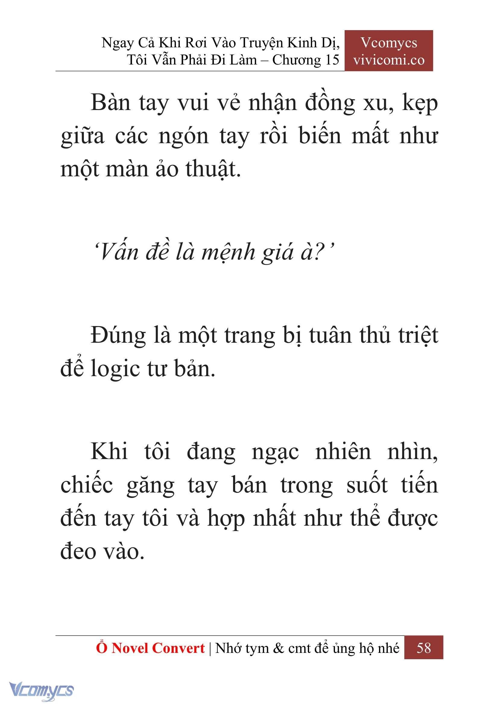 [Novel] Ngay Cả Khi Rơi Vào Truyện Kinh Dị, Tôi Vẫn Phải Đi Làm Chapter  15 - 60