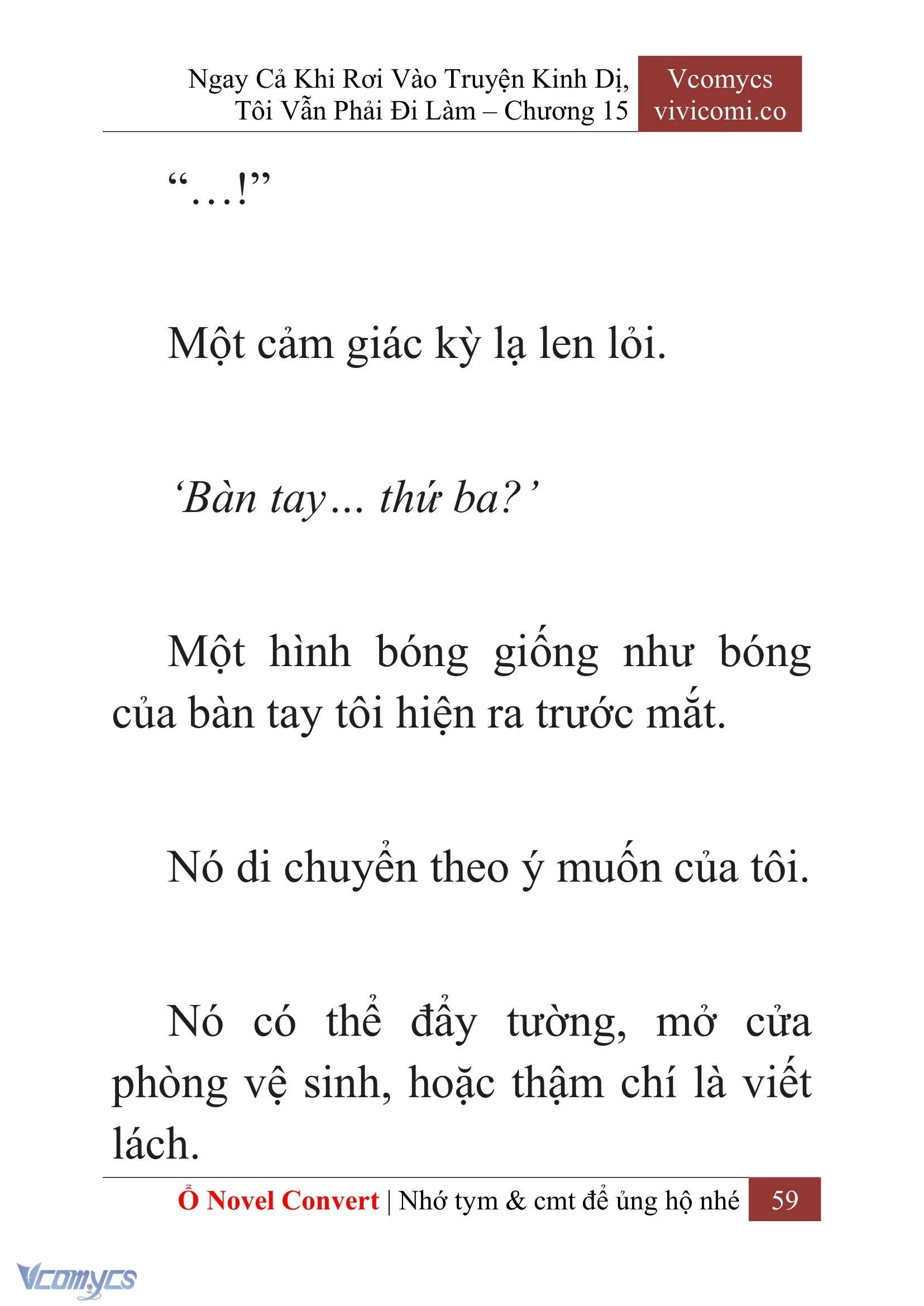 [Novel] Ngay Cả Khi Rơi Vào Truyện Kinh Dị, Tôi Vẫn Phải Đi Làm Chapter  15 - 61