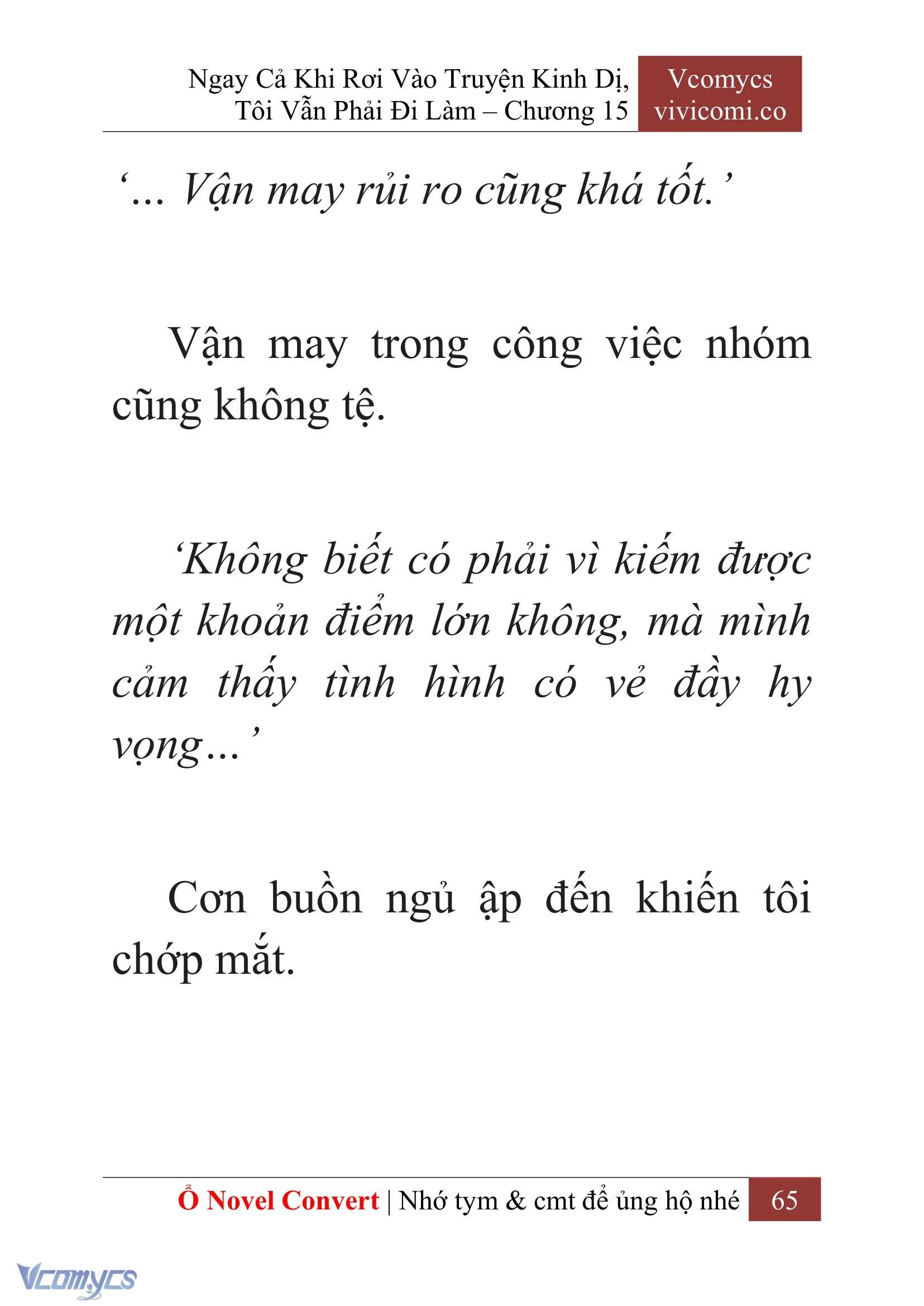 [Novel] Ngay Cả Khi Rơi Vào Truyện Kinh Dị, Tôi Vẫn Phải Đi Làm Chapter  15 - 67
