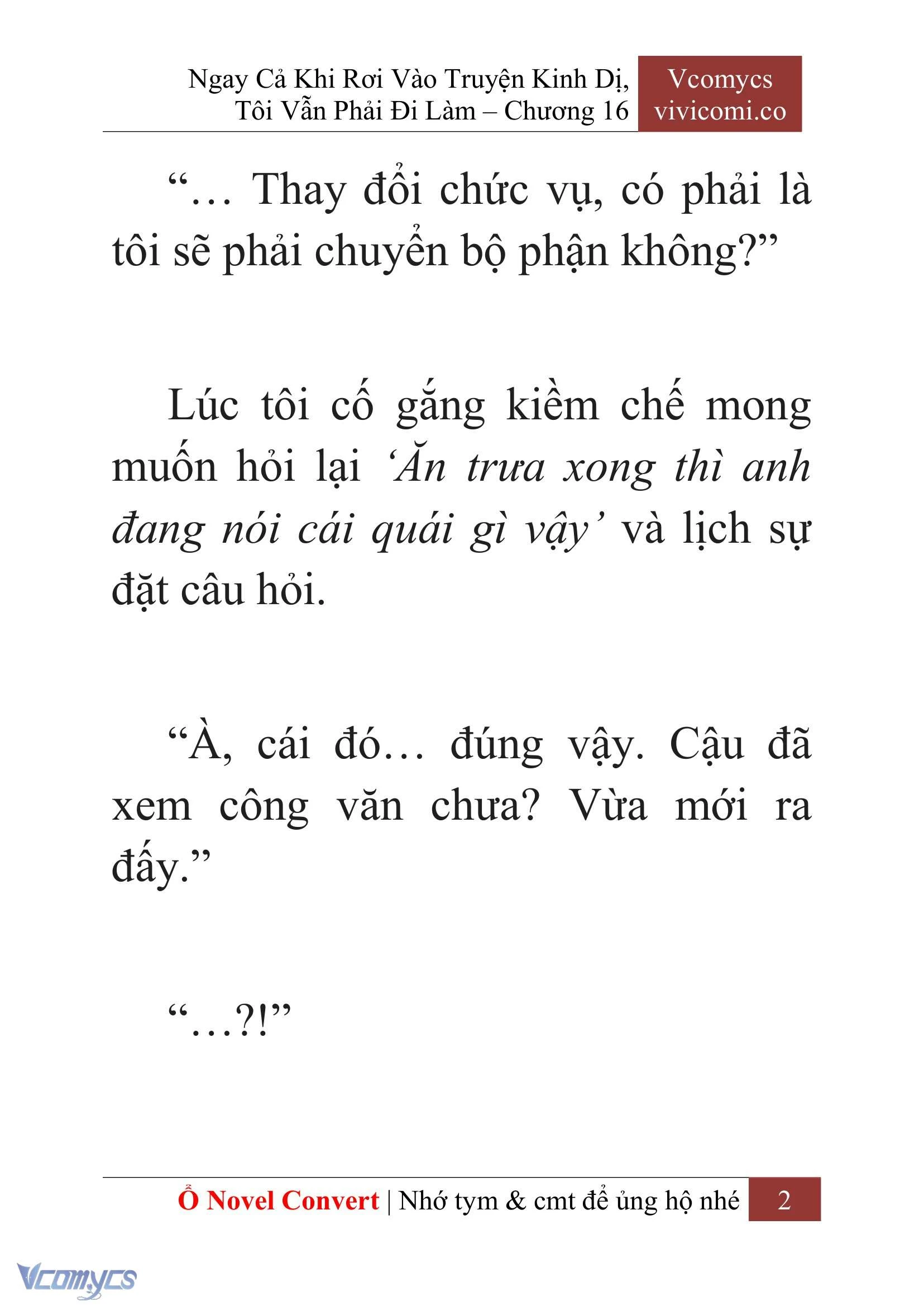 [Novel] Ngay Cả Khi Rơi Vào Truyện Kinh Dị, Tôi Vẫn Phải Đi Làm Chapter  16 - 4