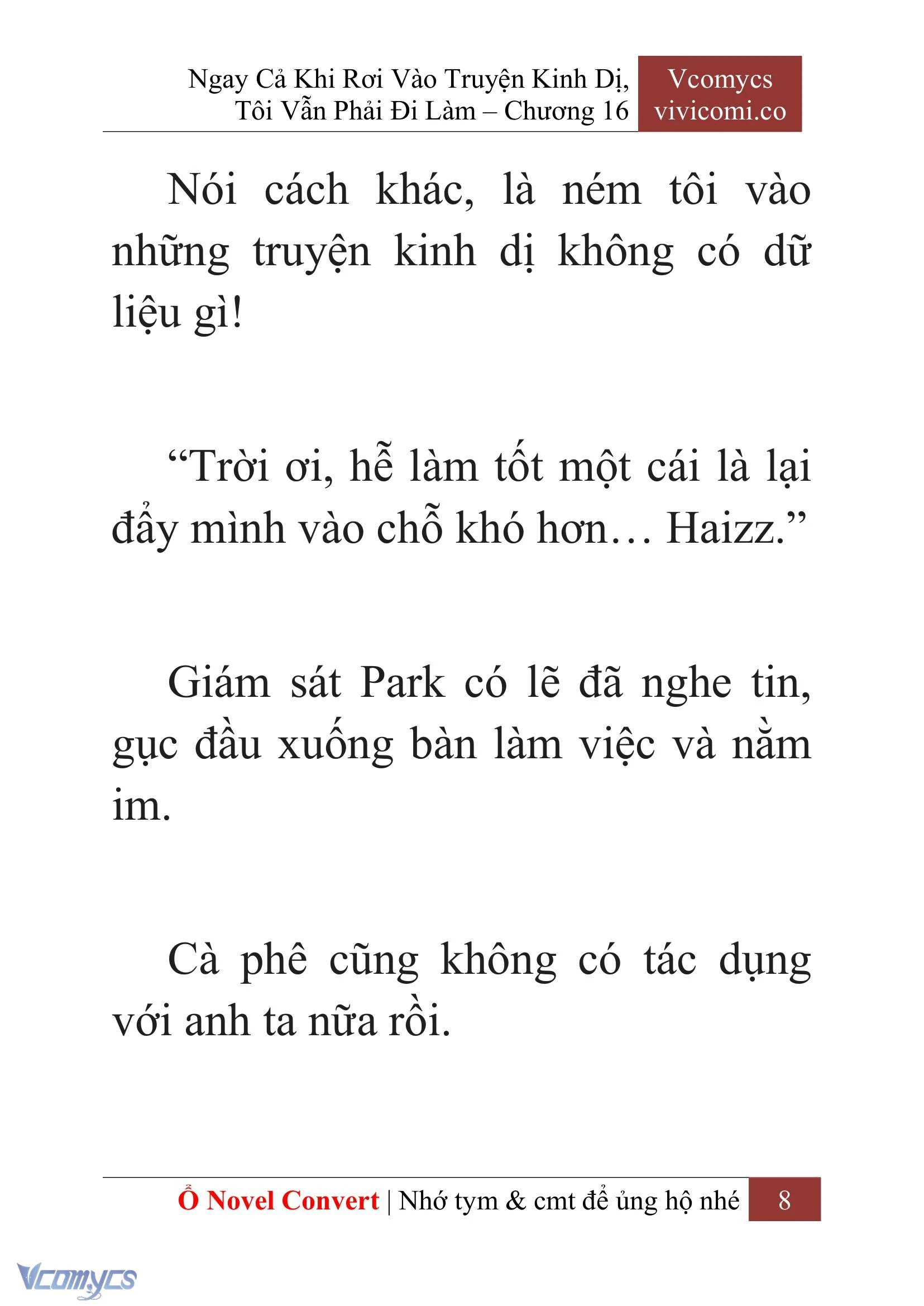 [Novel] Ngay Cả Khi Rơi Vào Truyện Kinh Dị, Tôi Vẫn Phải Đi Làm Chapter  16 - 10