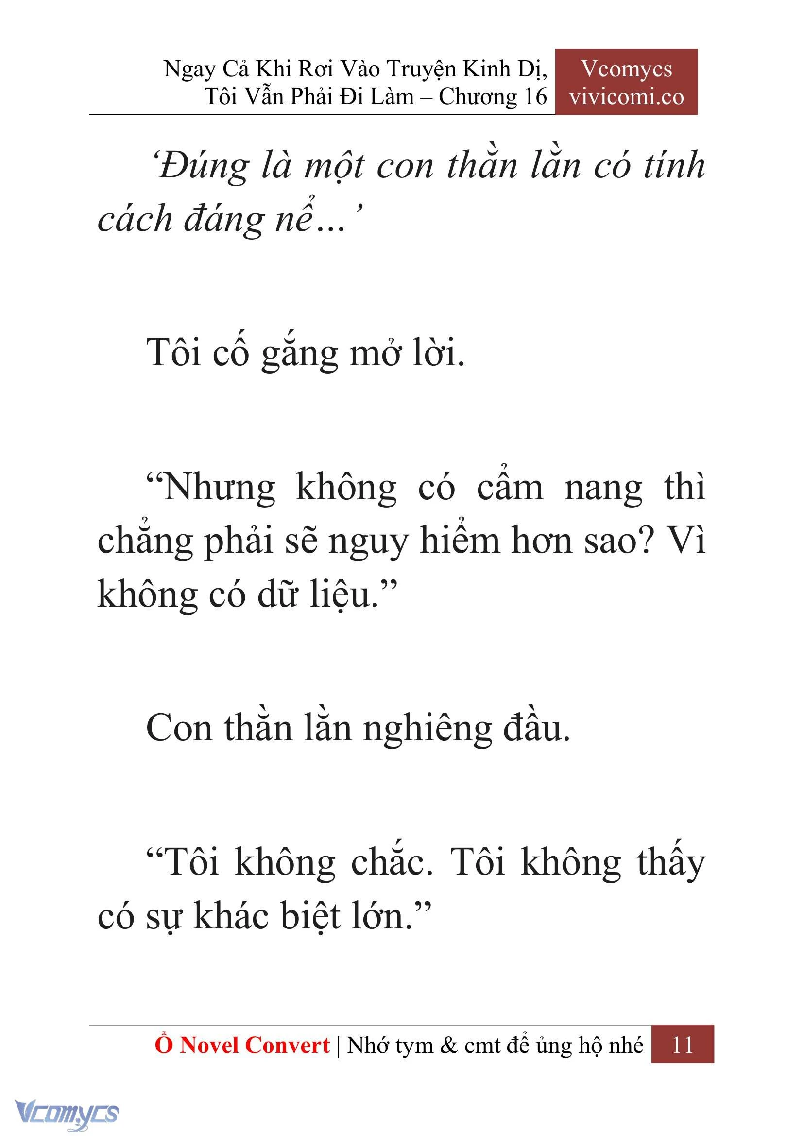 [Novel] Ngay Cả Khi Rơi Vào Truyện Kinh Dị, Tôi Vẫn Phải Đi Làm Chapter  16 - 13