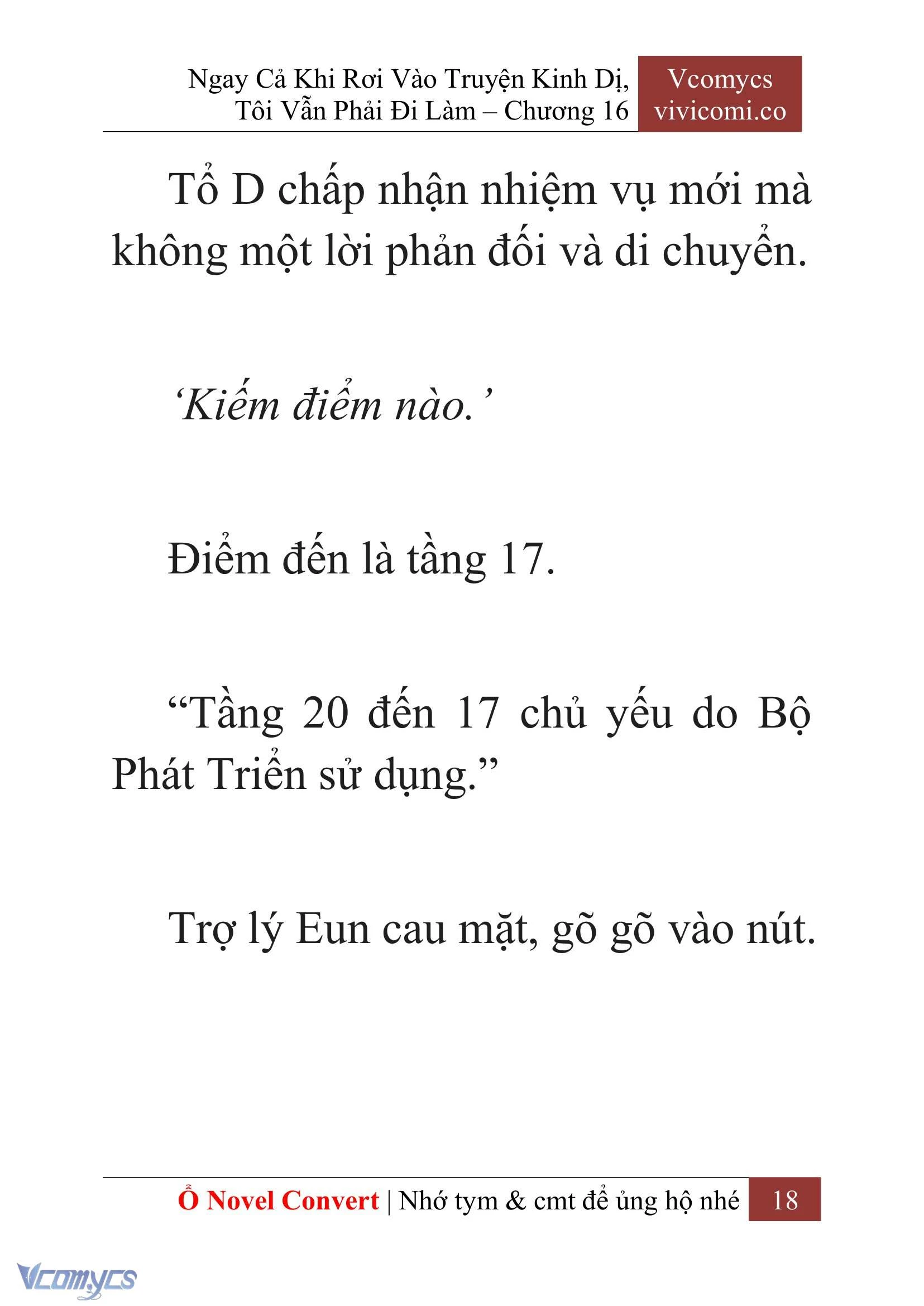 [Novel] Ngay Cả Khi Rơi Vào Truyện Kinh Dị, Tôi Vẫn Phải Đi Làm Chapter  16 - 20