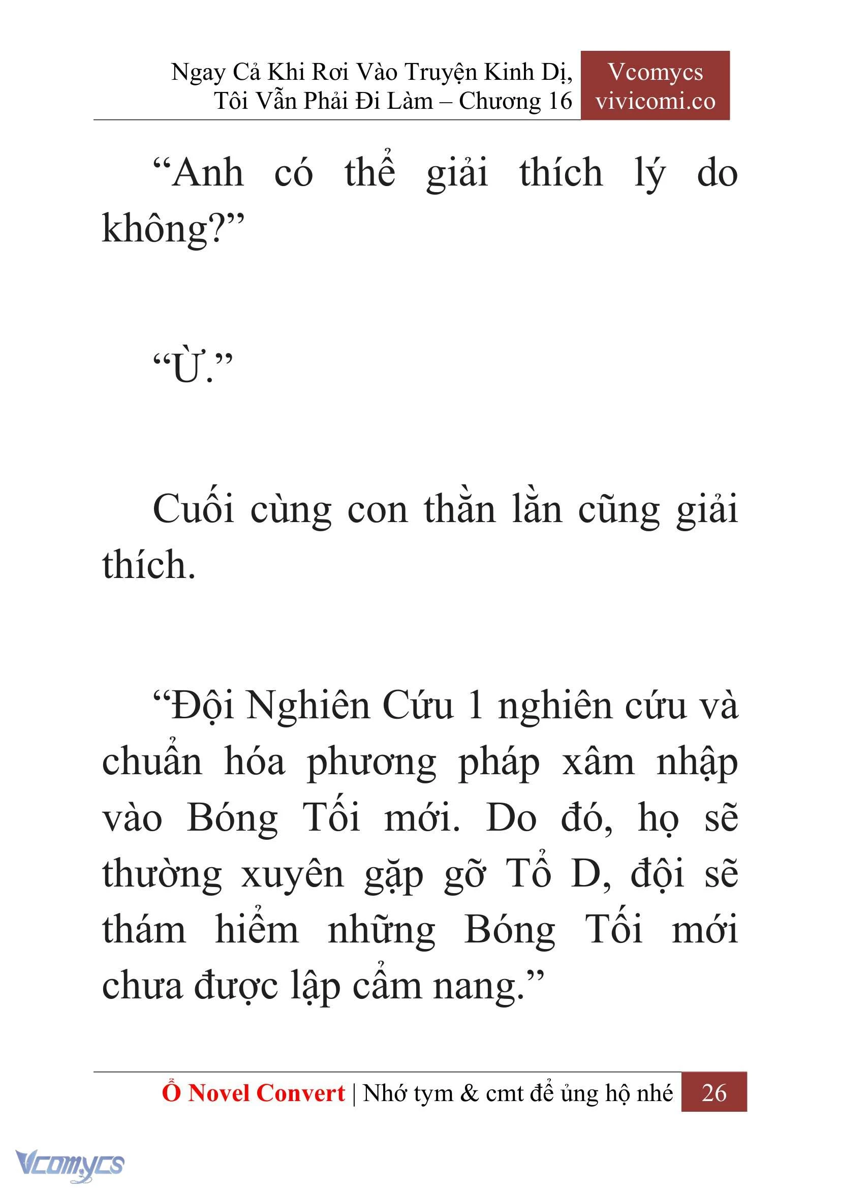 [Novel] Ngay Cả Khi Rơi Vào Truyện Kinh Dị, Tôi Vẫn Phải Đi Làm Chapter  16 - 28