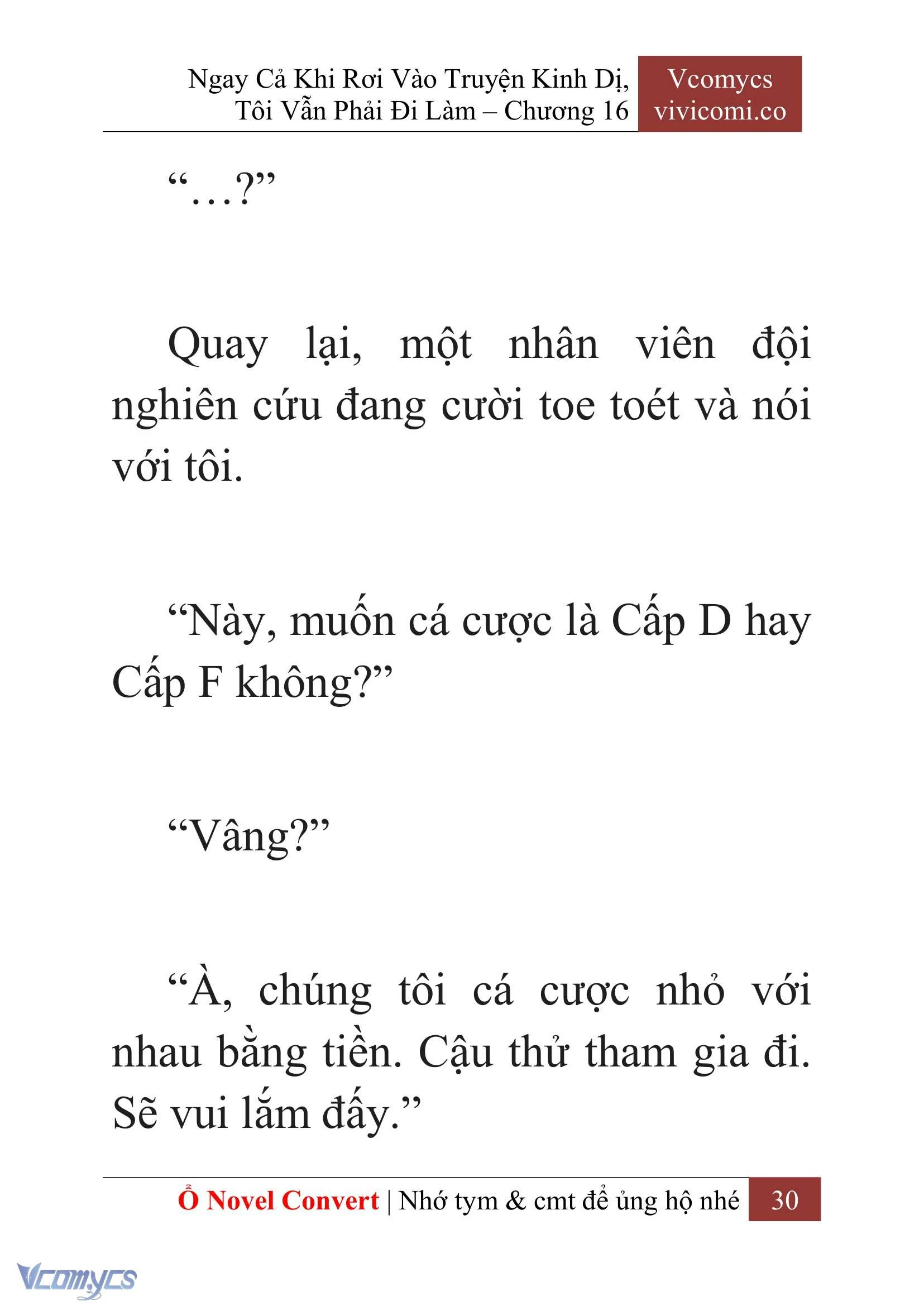 [Novel] Ngay Cả Khi Rơi Vào Truyện Kinh Dị, Tôi Vẫn Phải Đi Làm Chapter  16 - 32