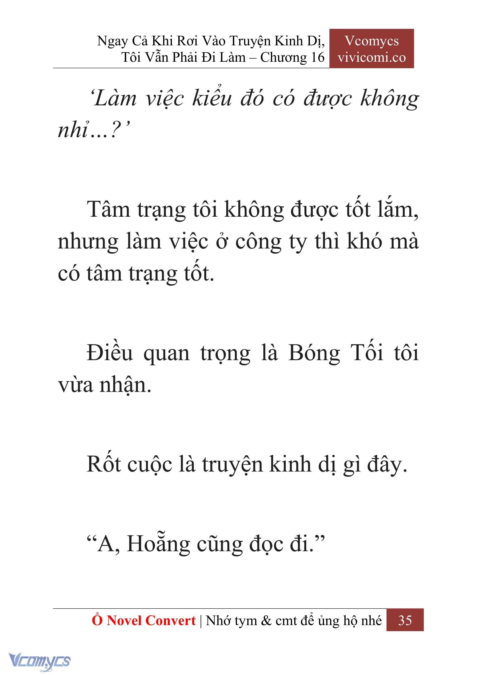 [Novel] Ngay Cả Khi Rơi Vào Truyện Kinh Dị, Tôi Vẫn Phải Đi Làm Chapter  16 - 37