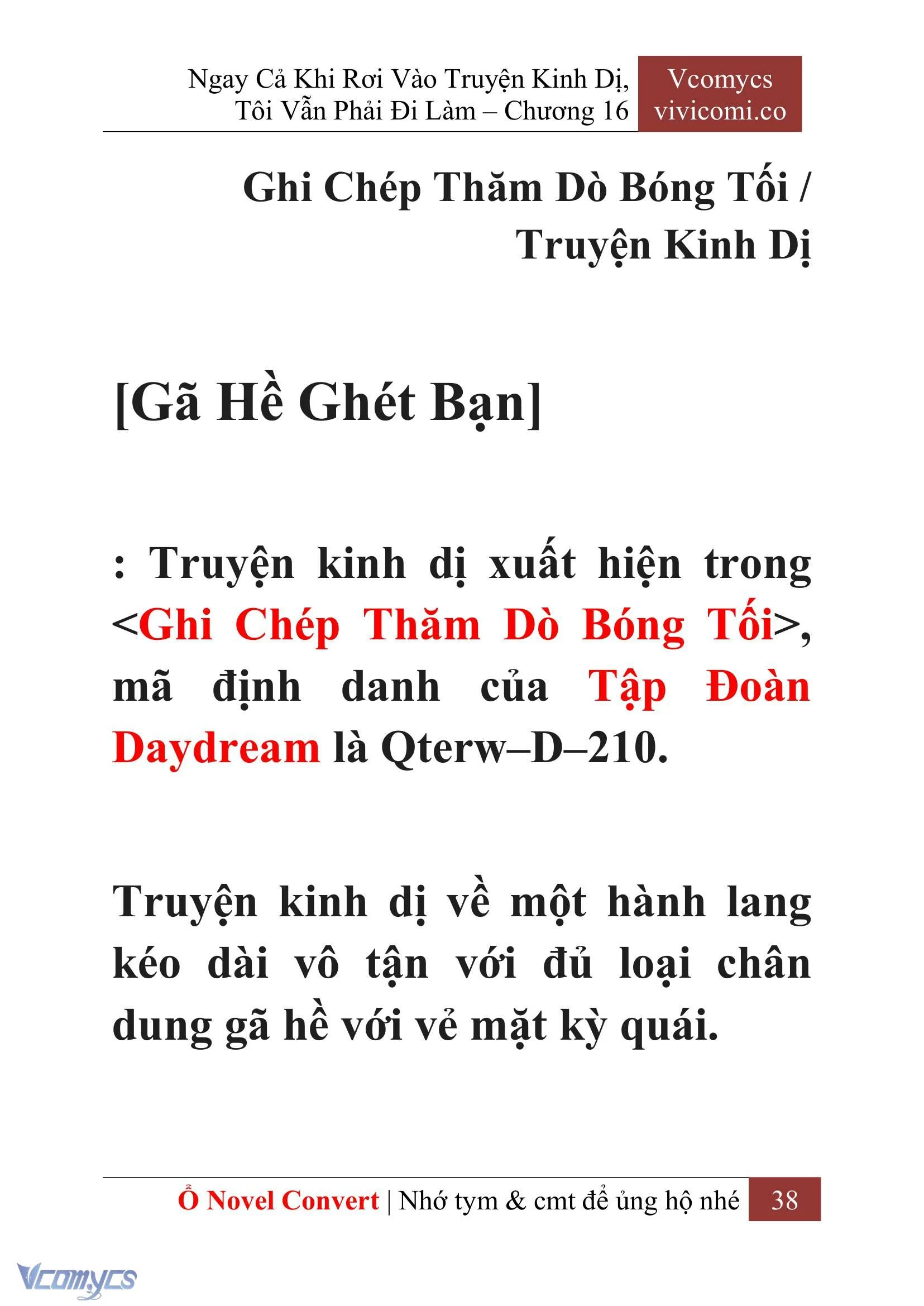 [Novel] Ngay Cả Khi Rơi Vào Truyện Kinh Dị, Tôi Vẫn Phải Đi Làm Chapter  16 - 40