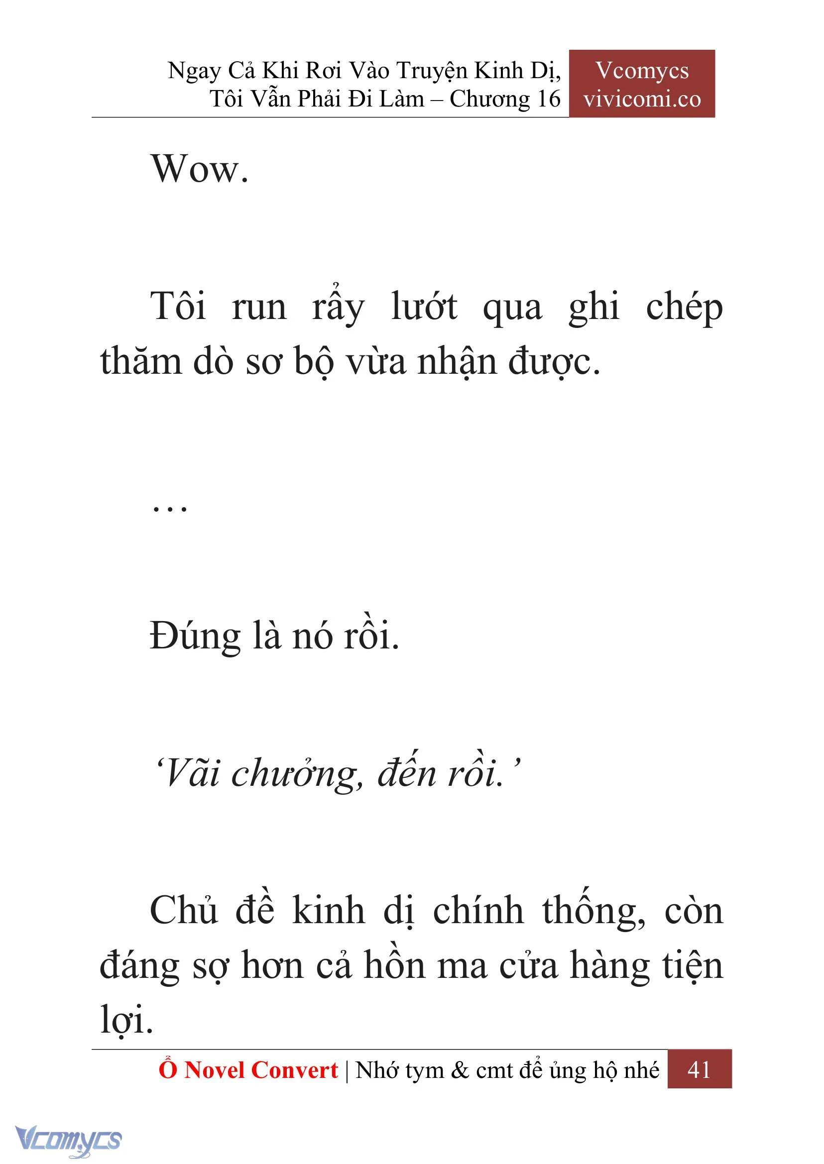 [Novel] Ngay Cả Khi Rơi Vào Truyện Kinh Dị, Tôi Vẫn Phải Đi Làm Chapter  16 - 43