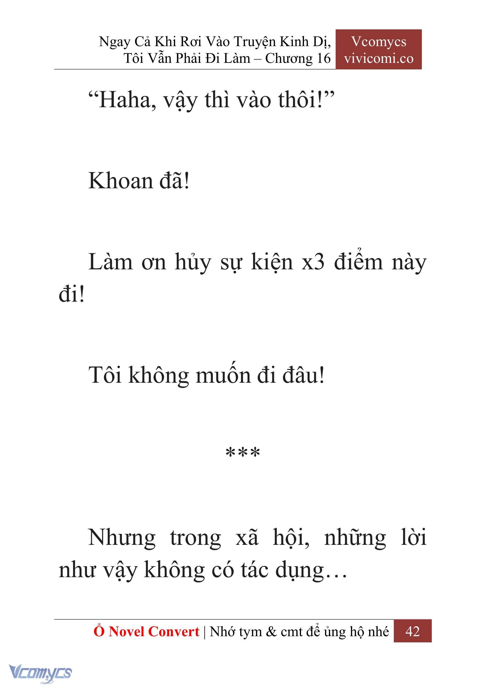 [Novel] Ngay Cả Khi Rơi Vào Truyện Kinh Dị, Tôi Vẫn Phải Đi Làm Chapter  16 - 44