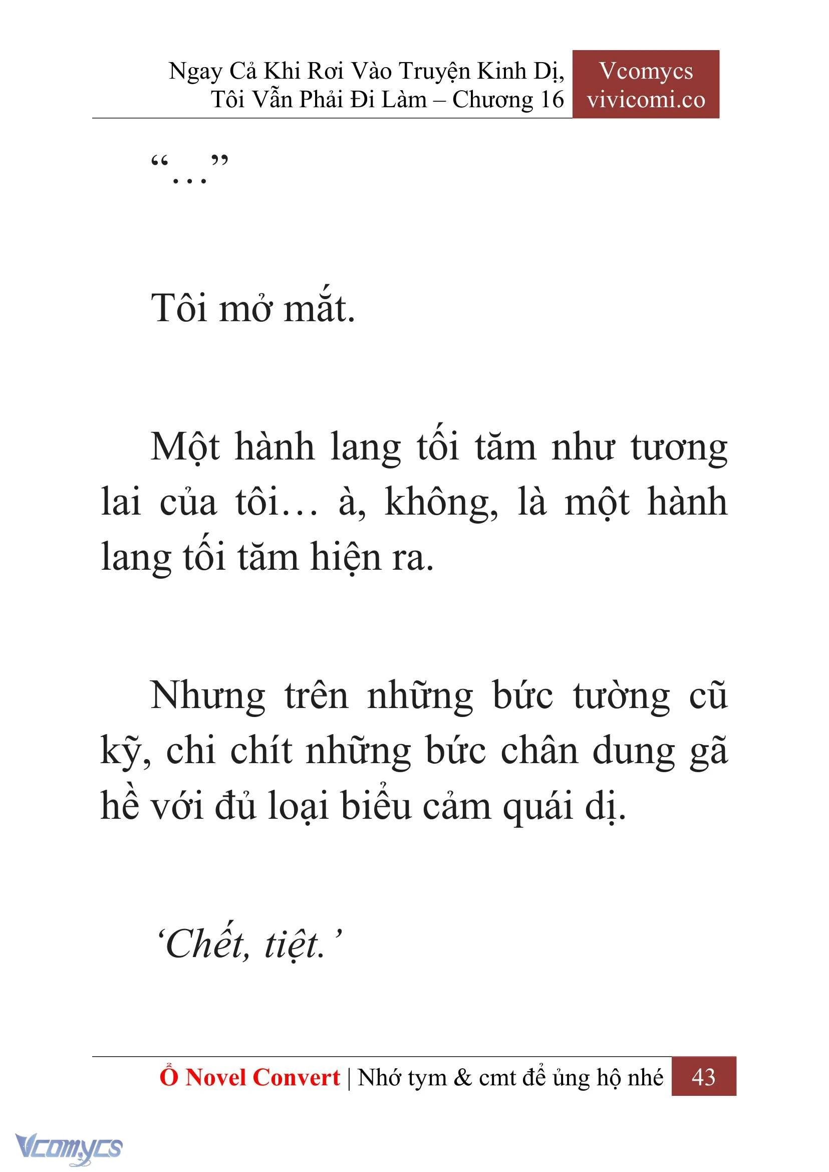 [Novel] Ngay Cả Khi Rơi Vào Truyện Kinh Dị, Tôi Vẫn Phải Đi Làm Chapter  16 - 45