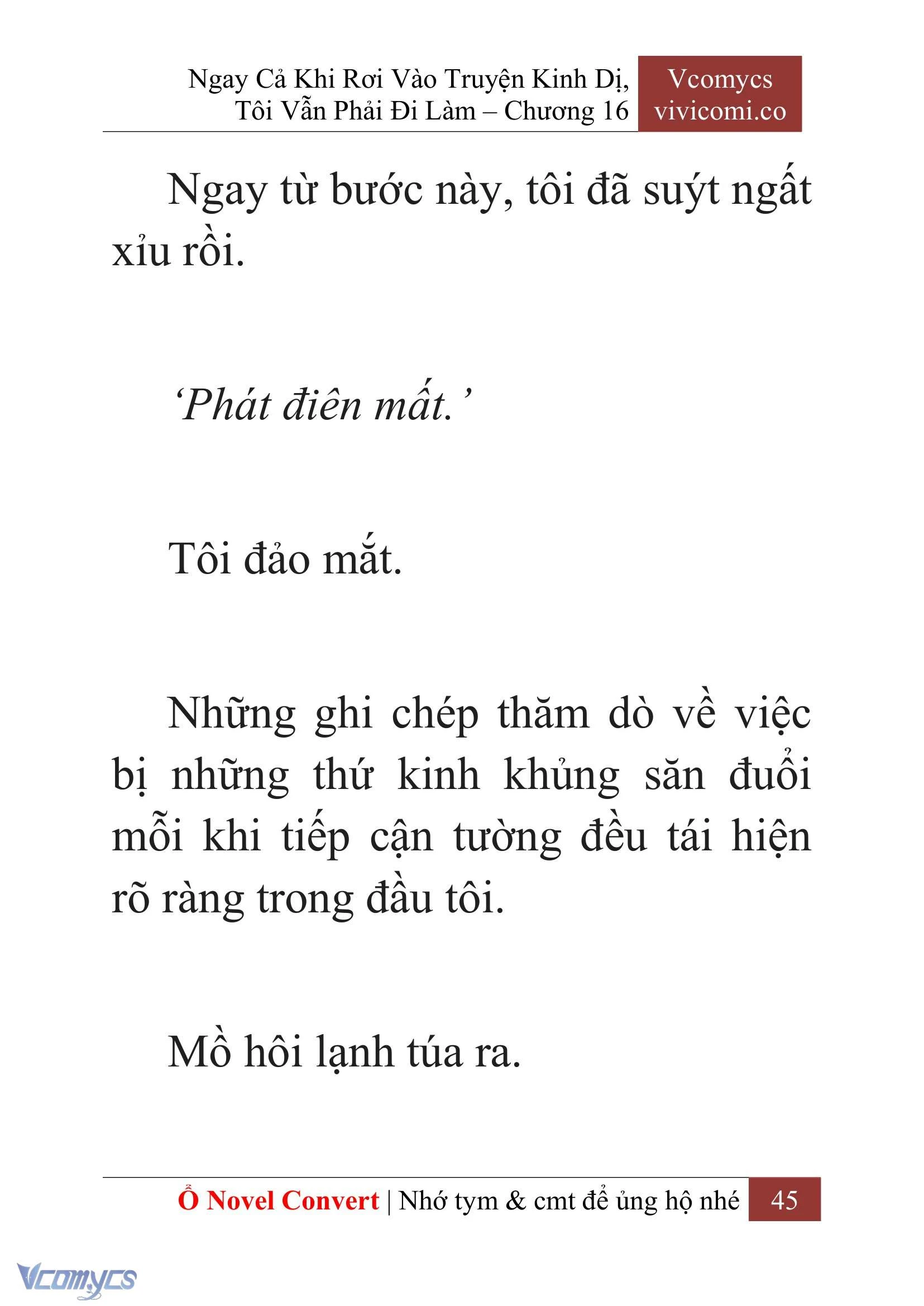 [Novel] Ngay Cả Khi Rơi Vào Truyện Kinh Dị, Tôi Vẫn Phải Đi Làm Chapter  16 - 47