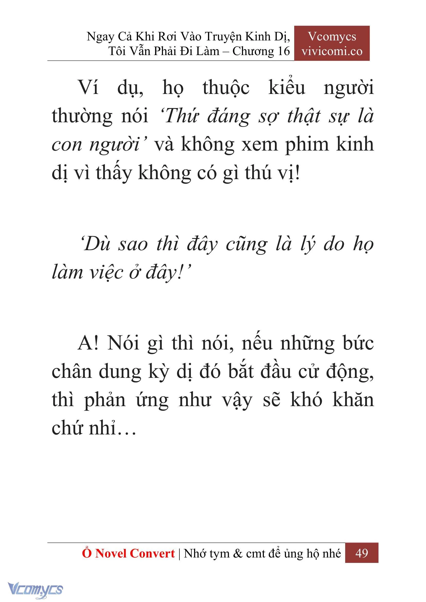 [Novel] Ngay Cả Khi Rơi Vào Truyện Kinh Dị, Tôi Vẫn Phải Đi Làm Chapter  16 - 51