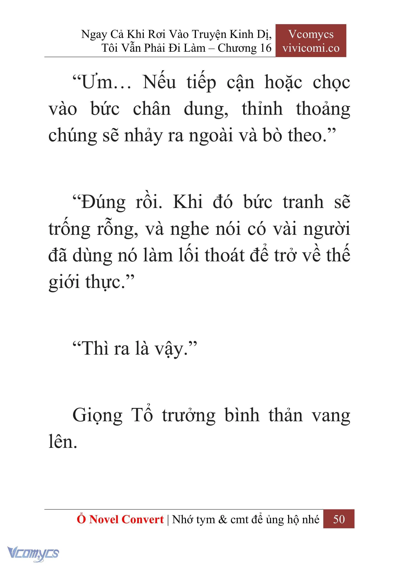 [Novel] Ngay Cả Khi Rơi Vào Truyện Kinh Dị, Tôi Vẫn Phải Đi Làm Chapter  16 - 52
