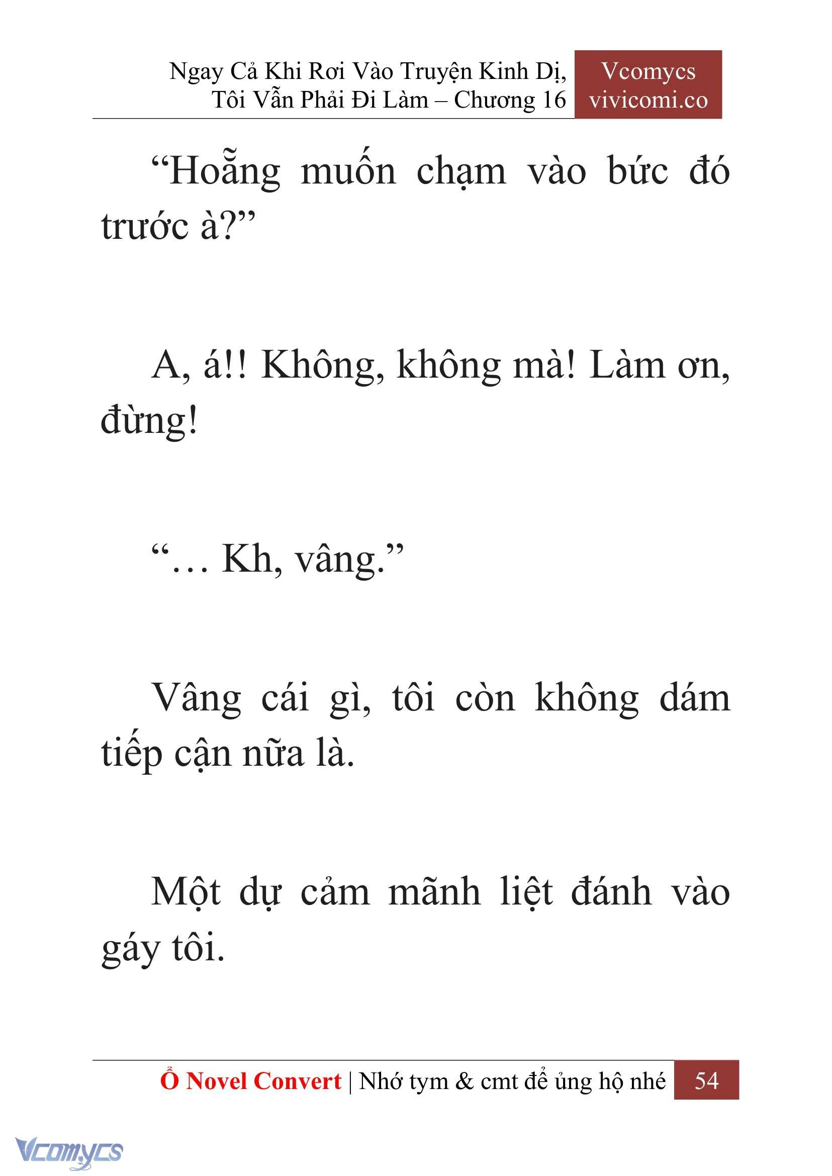 [Novel] Ngay Cả Khi Rơi Vào Truyện Kinh Dị, Tôi Vẫn Phải Đi Làm Chapter  16 - 56