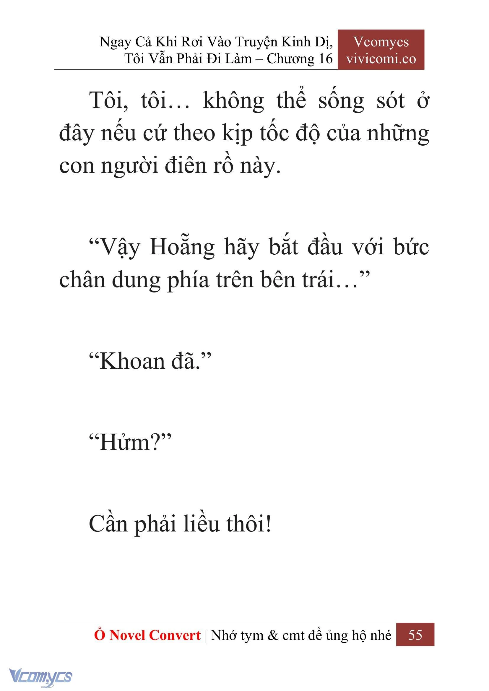 [Novel] Ngay Cả Khi Rơi Vào Truyện Kinh Dị, Tôi Vẫn Phải Đi Làm Chapter  16 - 57