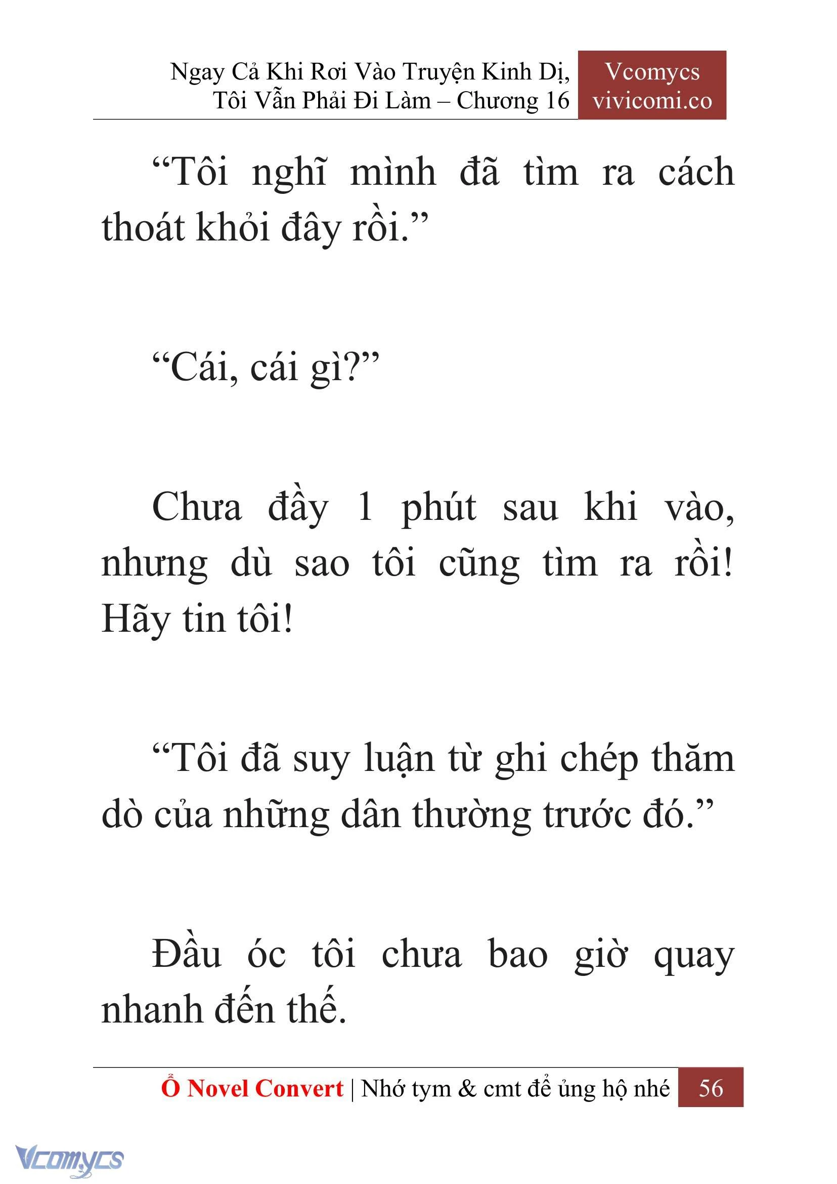 [Novel] Ngay Cả Khi Rơi Vào Truyện Kinh Dị, Tôi Vẫn Phải Đi Làm Chapter  16 - 58