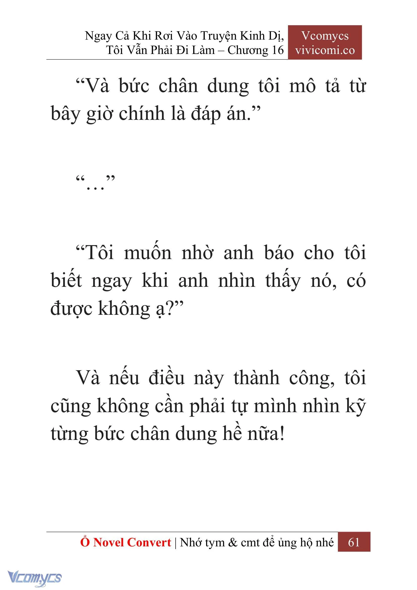[Novel] Ngay Cả Khi Rơi Vào Truyện Kinh Dị, Tôi Vẫn Phải Đi Làm Chapter  16 - 63