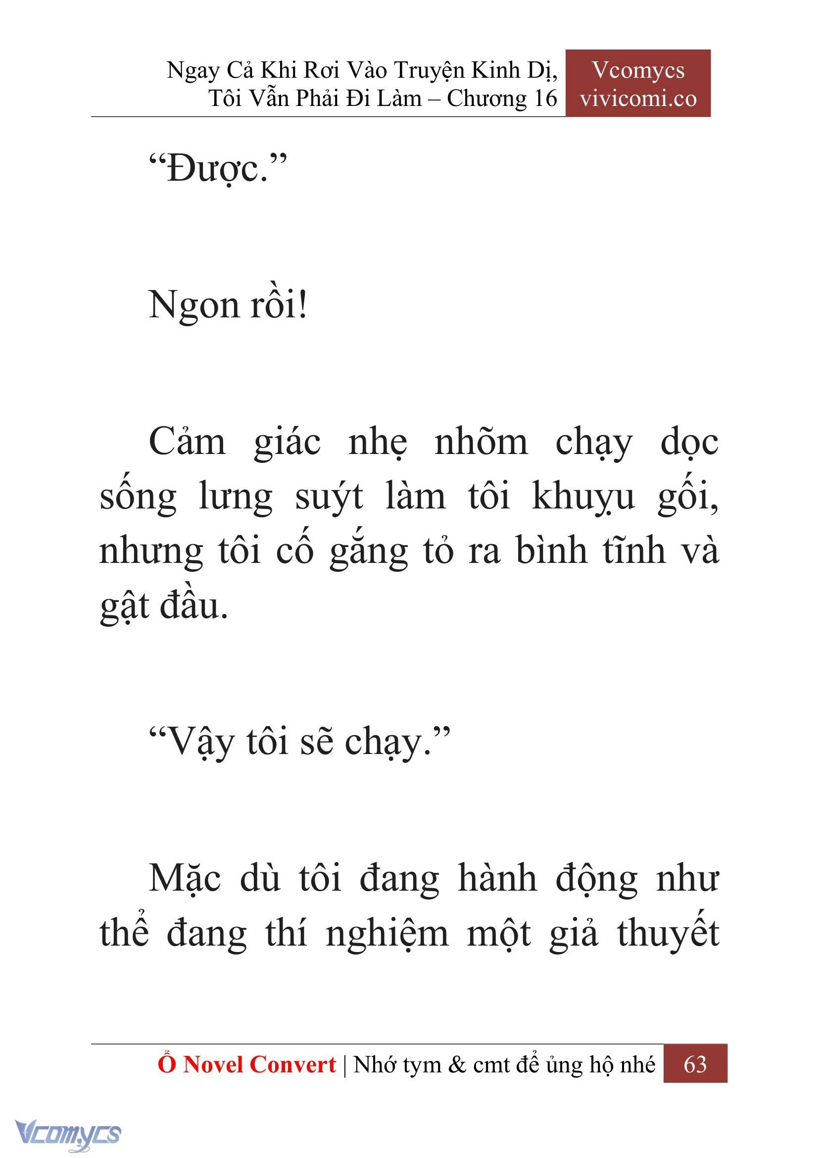 [Novel] Ngay Cả Khi Rơi Vào Truyện Kinh Dị, Tôi Vẫn Phải Đi Làm Chapter  16 - 65