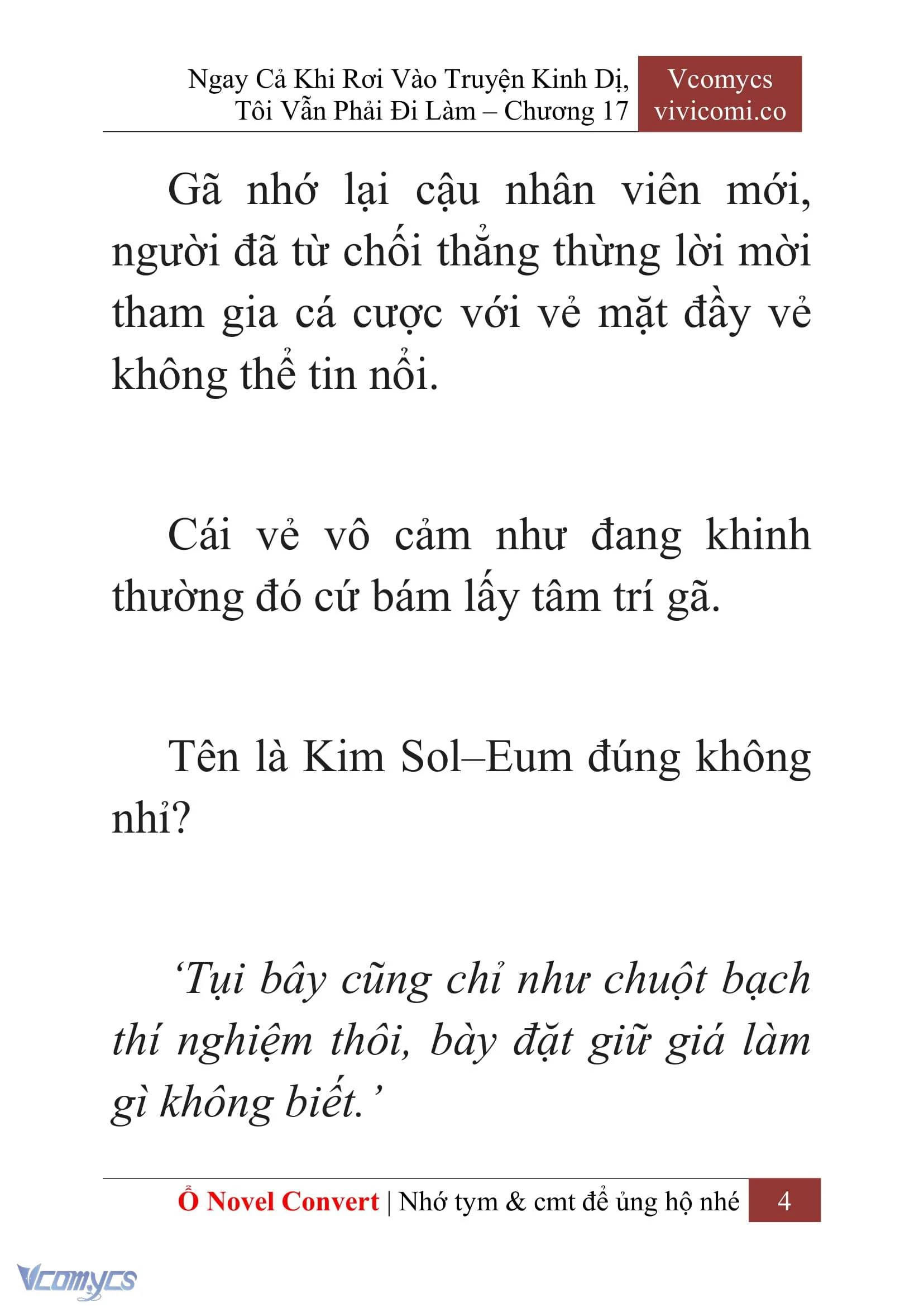 [Novel] Ngay Cả Khi Rơi Vào Truyện Kinh Dị, Tôi Vẫn Phải Đi Làm Chapter  17 - 6