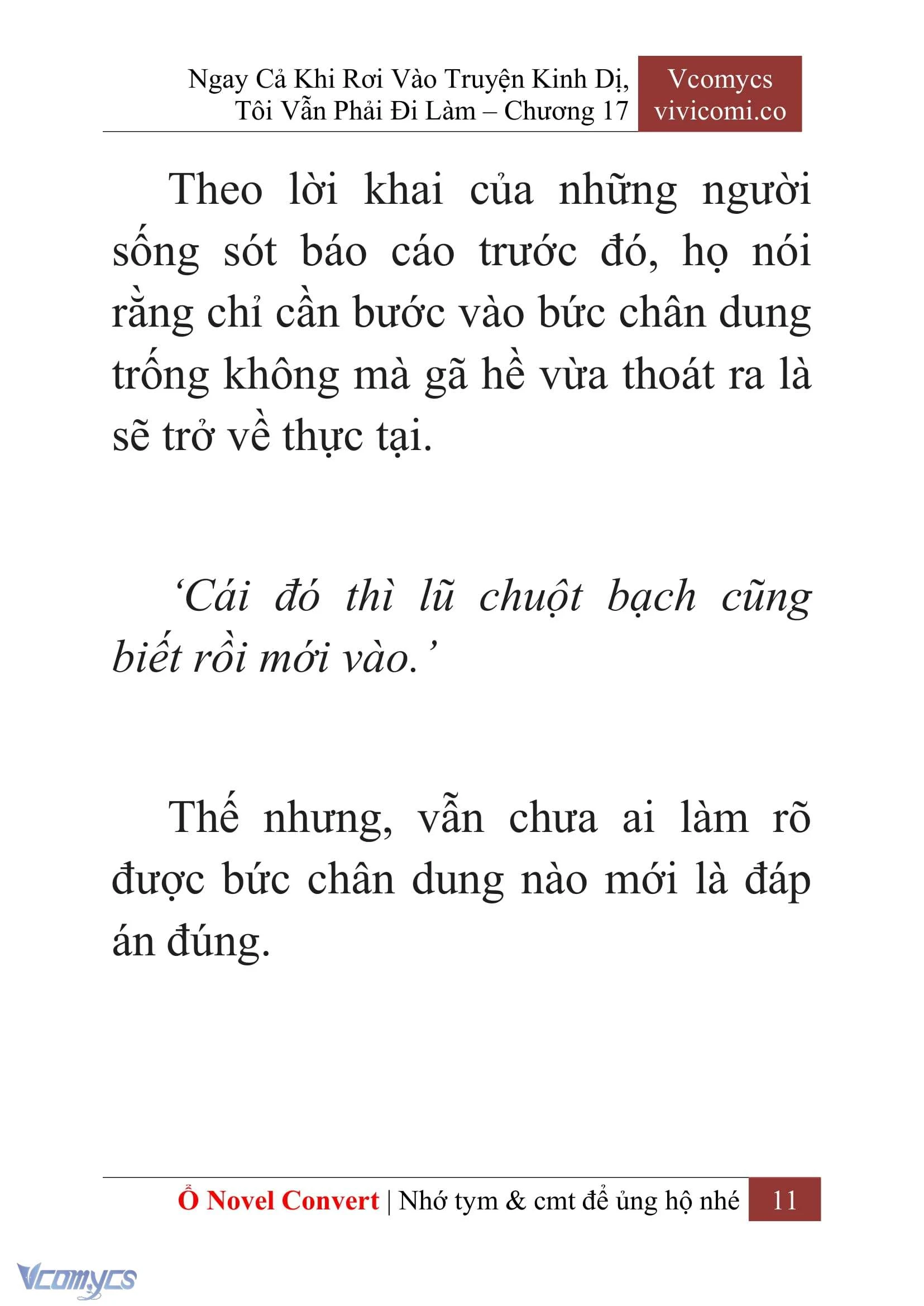 [Novel] Ngay Cả Khi Rơi Vào Truyện Kinh Dị, Tôi Vẫn Phải Đi Làm Chapter  17 - 13