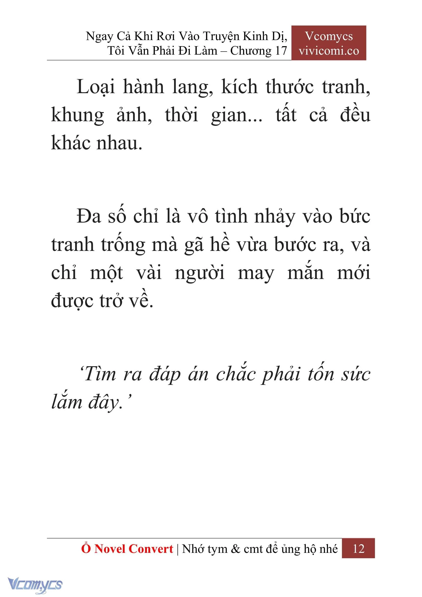 [Novel] Ngay Cả Khi Rơi Vào Truyện Kinh Dị, Tôi Vẫn Phải Đi Làm Chapter  17 - 14