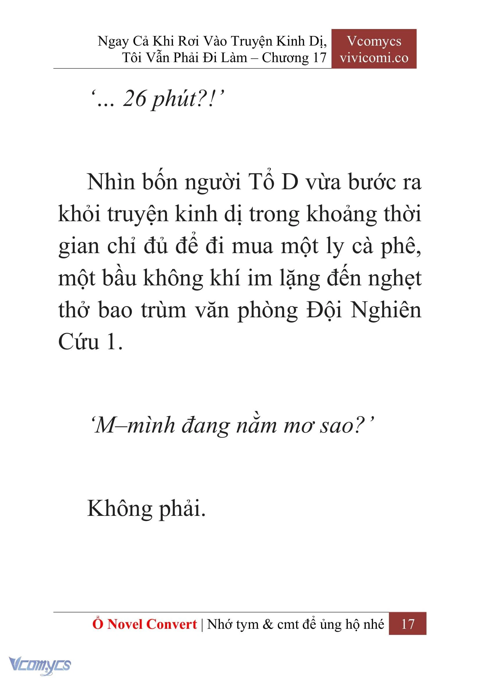 [Novel] Ngay Cả Khi Rơi Vào Truyện Kinh Dị, Tôi Vẫn Phải Đi Làm Chapter  17 - 19