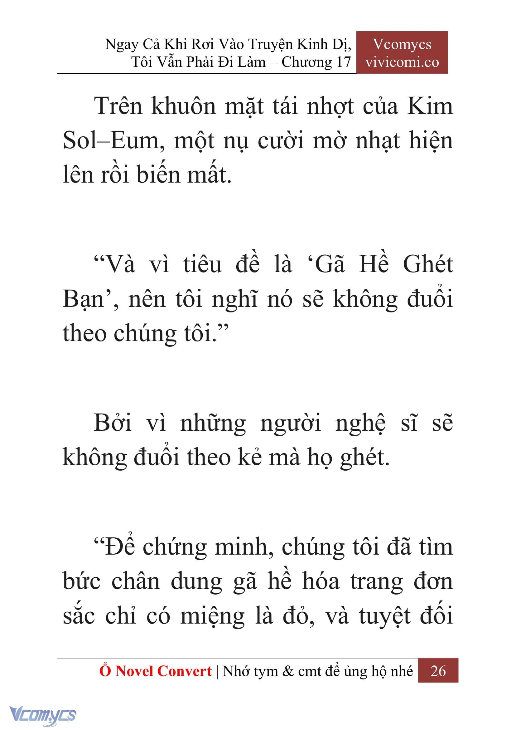 [Novel] Ngay Cả Khi Rơi Vào Truyện Kinh Dị, Tôi Vẫn Phải Đi Làm Chapter  17 - 28
