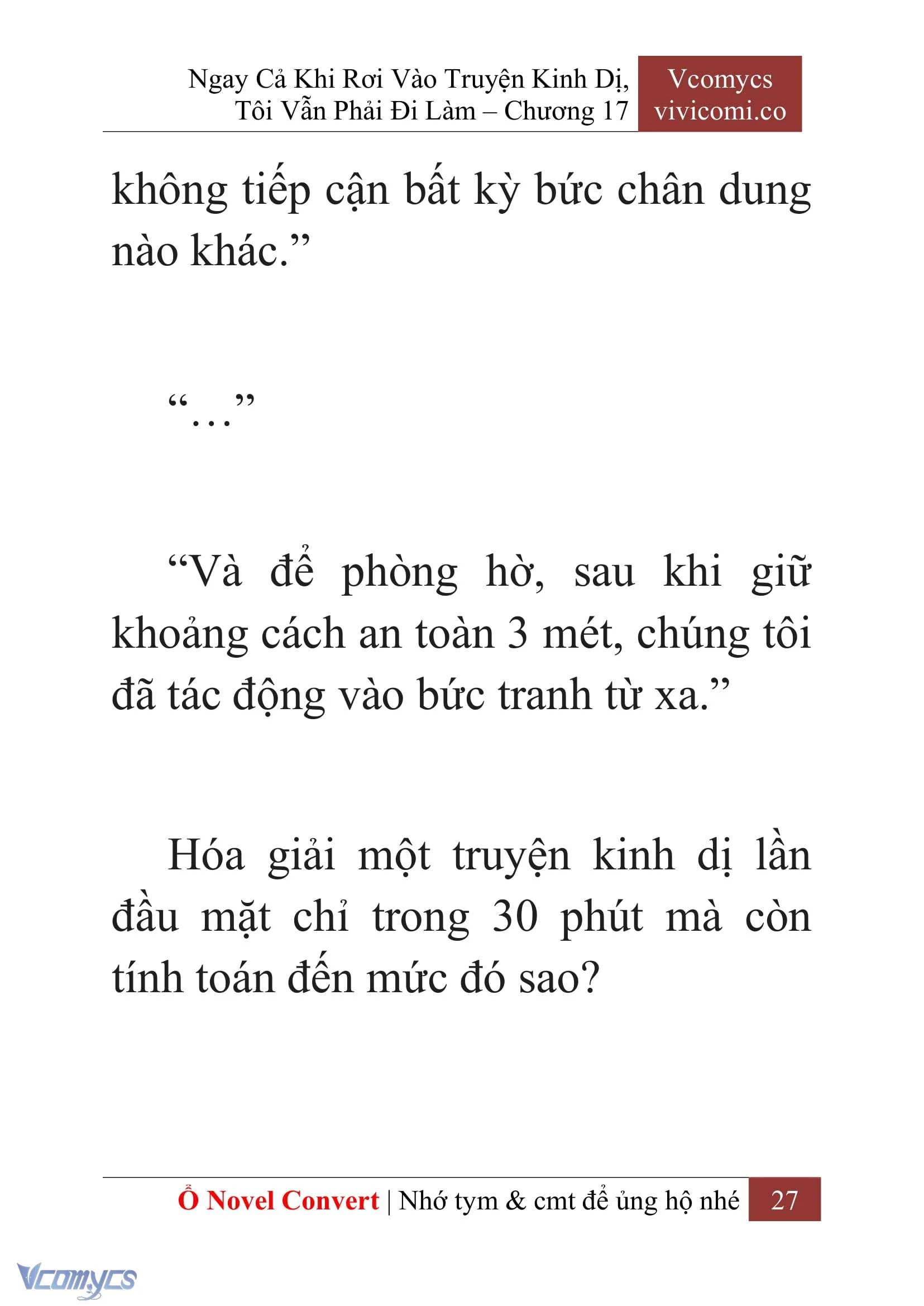 [Novel] Ngay Cả Khi Rơi Vào Truyện Kinh Dị, Tôi Vẫn Phải Đi Làm Chapter  17 - 29