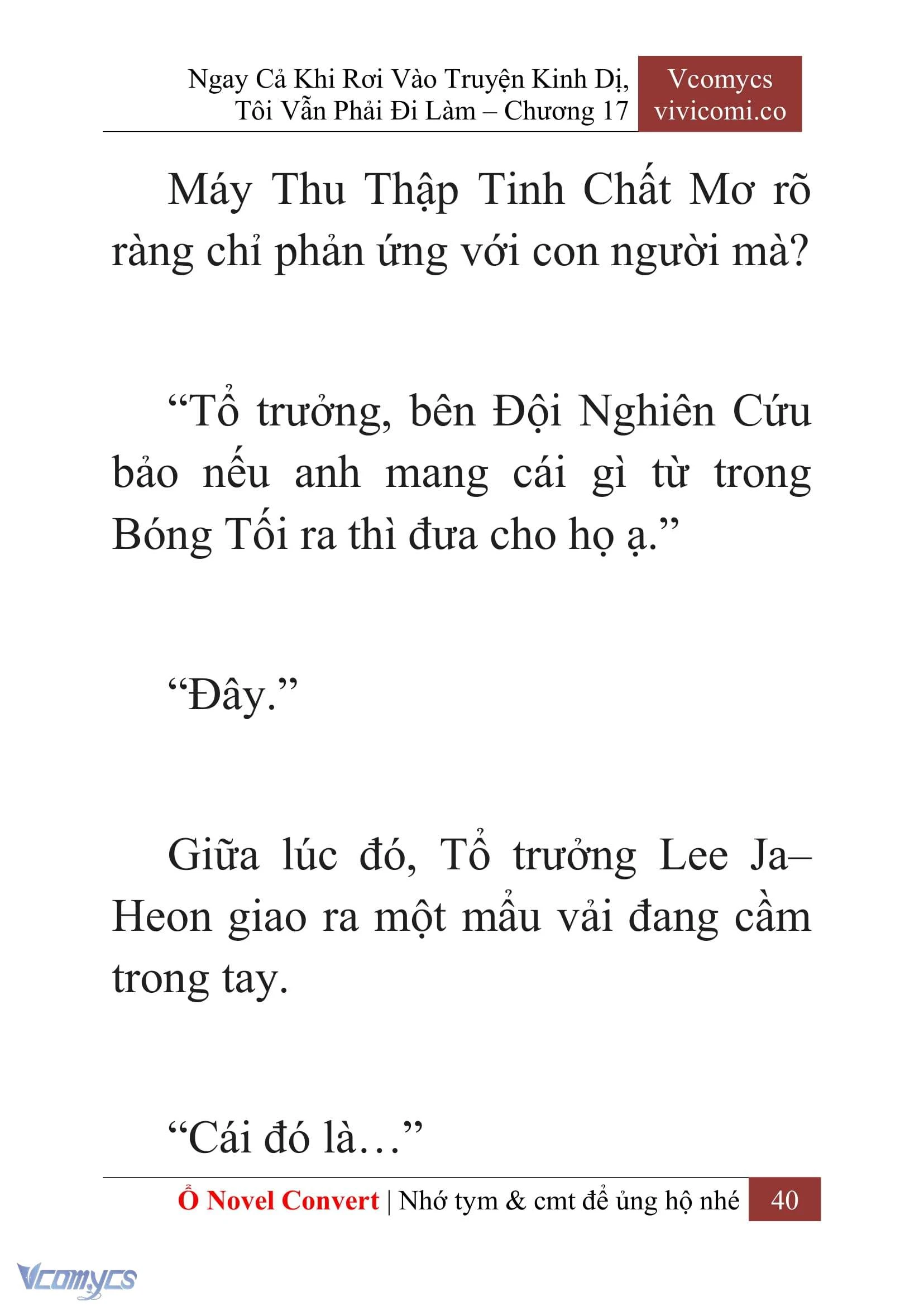[Novel] Ngay Cả Khi Rơi Vào Truyện Kinh Dị, Tôi Vẫn Phải Đi Làm Chapter  17 - 42