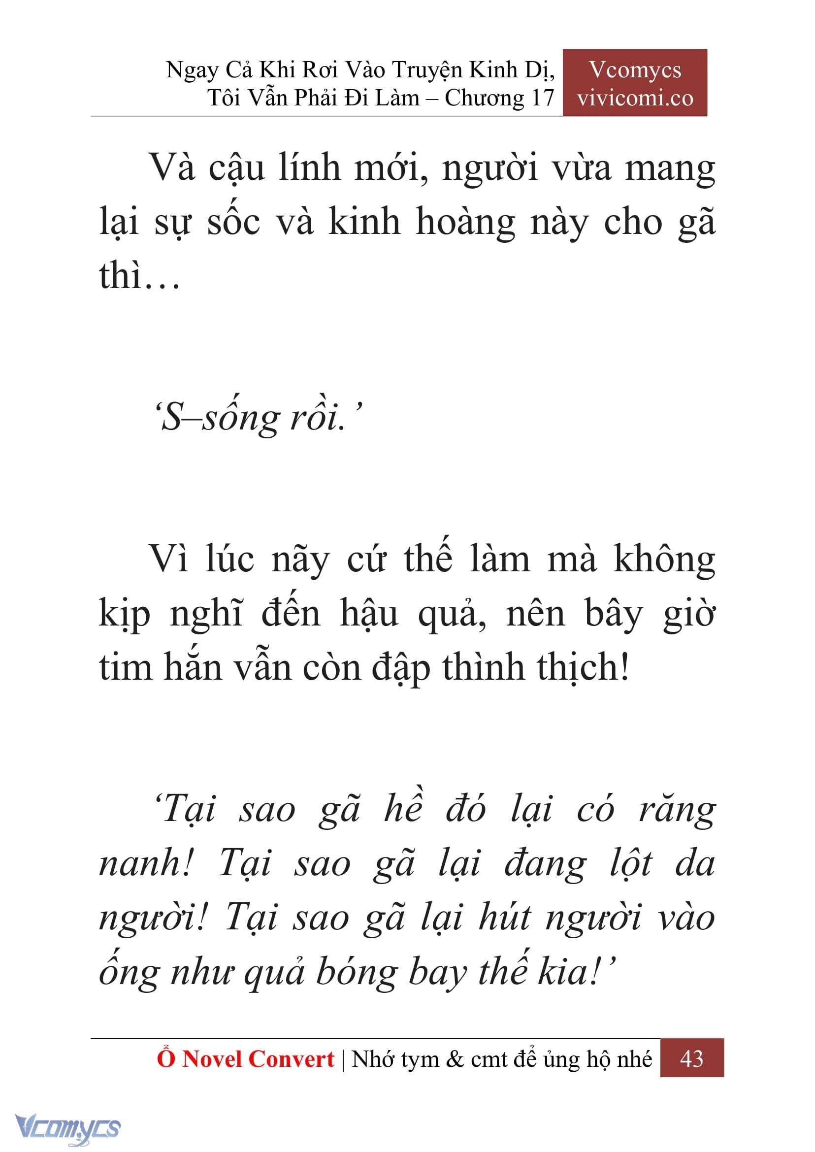 [Novel] Ngay Cả Khi Rơi Vào Truyện Kinh Dị, Tôi Vẫn Phải Đi Làm Chapter  17 - 45