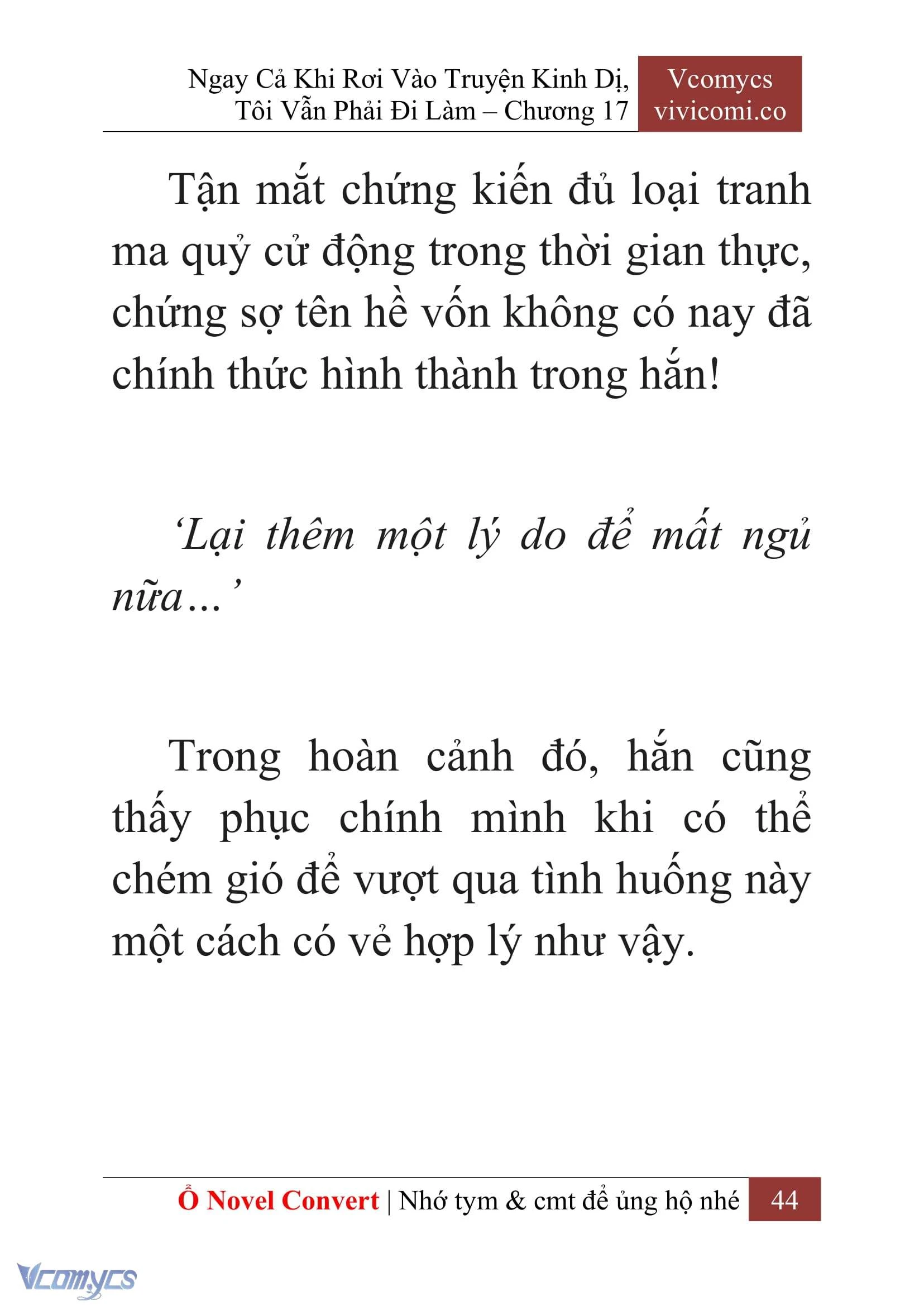 [Novel] Ngay Cả Khi Rơi Vào Truyện Kinh Dị, Tôi Vẫn Phải Đi Làm Chapter  17 - 46