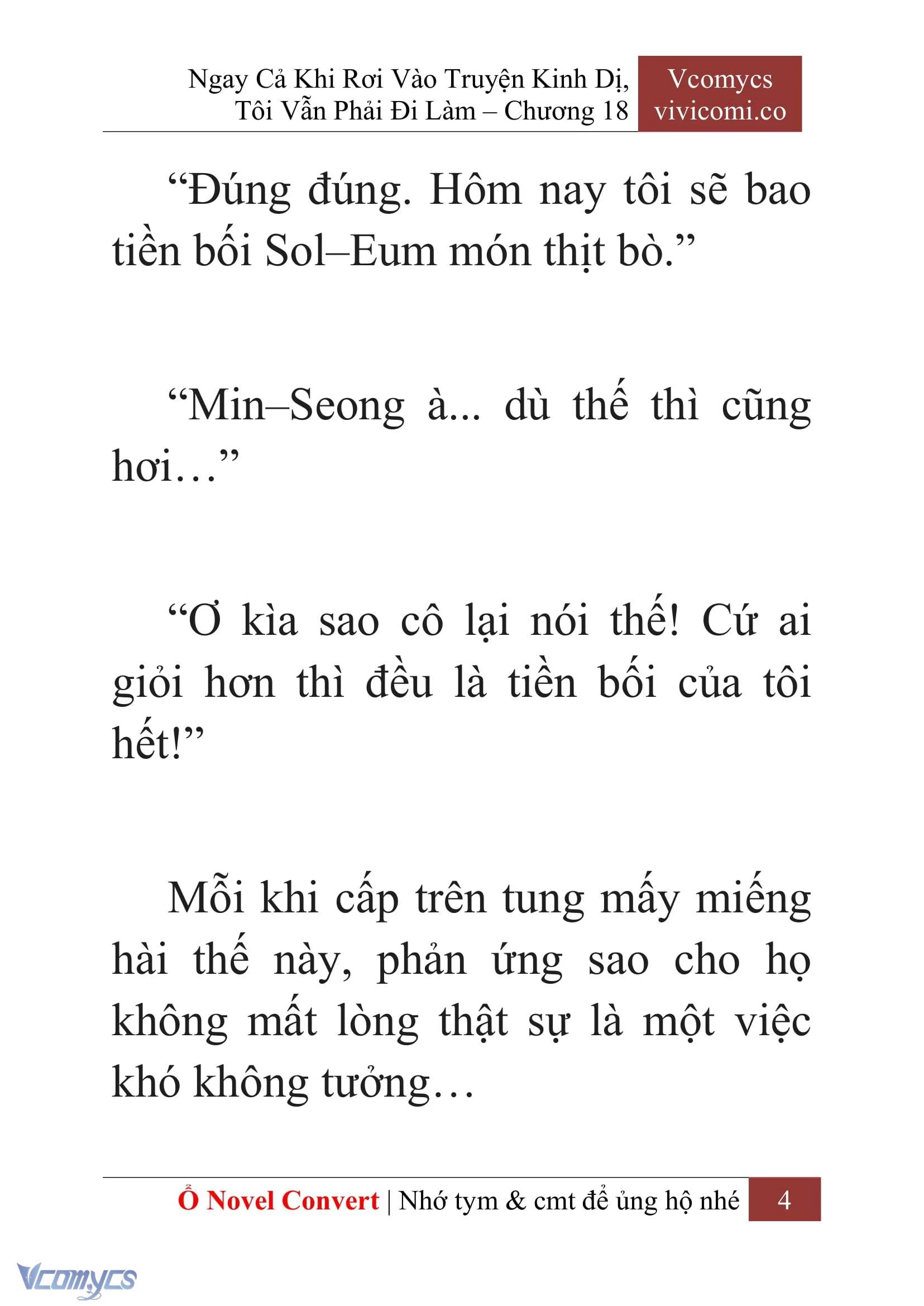 [Novel] Ngay Cả Khi Rơi Vào Truyện Kinh Dị, Tôi Vẫn Phải Đi Làm Chapter  18 - 6