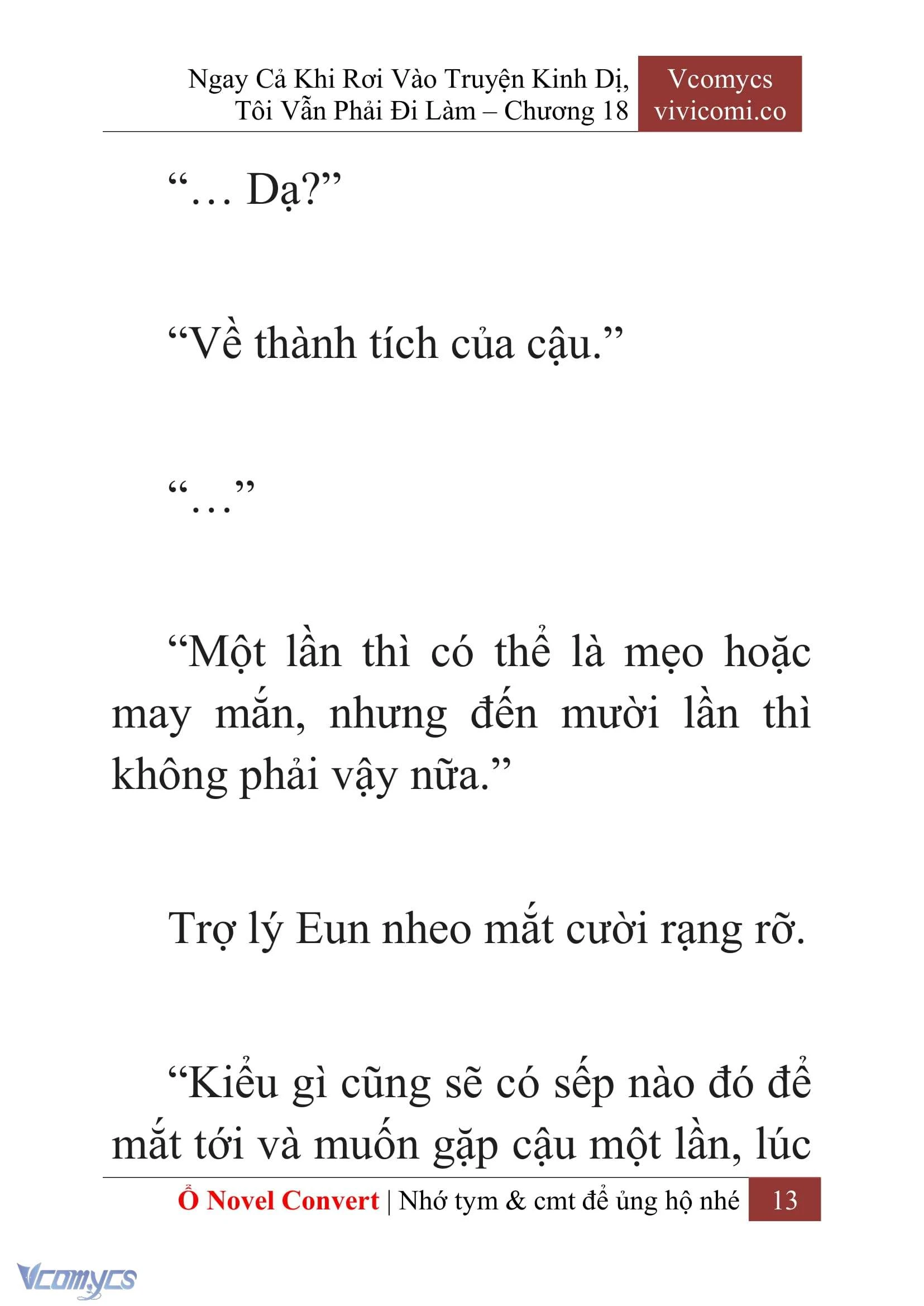 [Novel] Ngay Cả Khi Rơi Vào Truyện Kinh Dị, Tôi Vẫn Phải Đi Làm Chapter  18 - 15