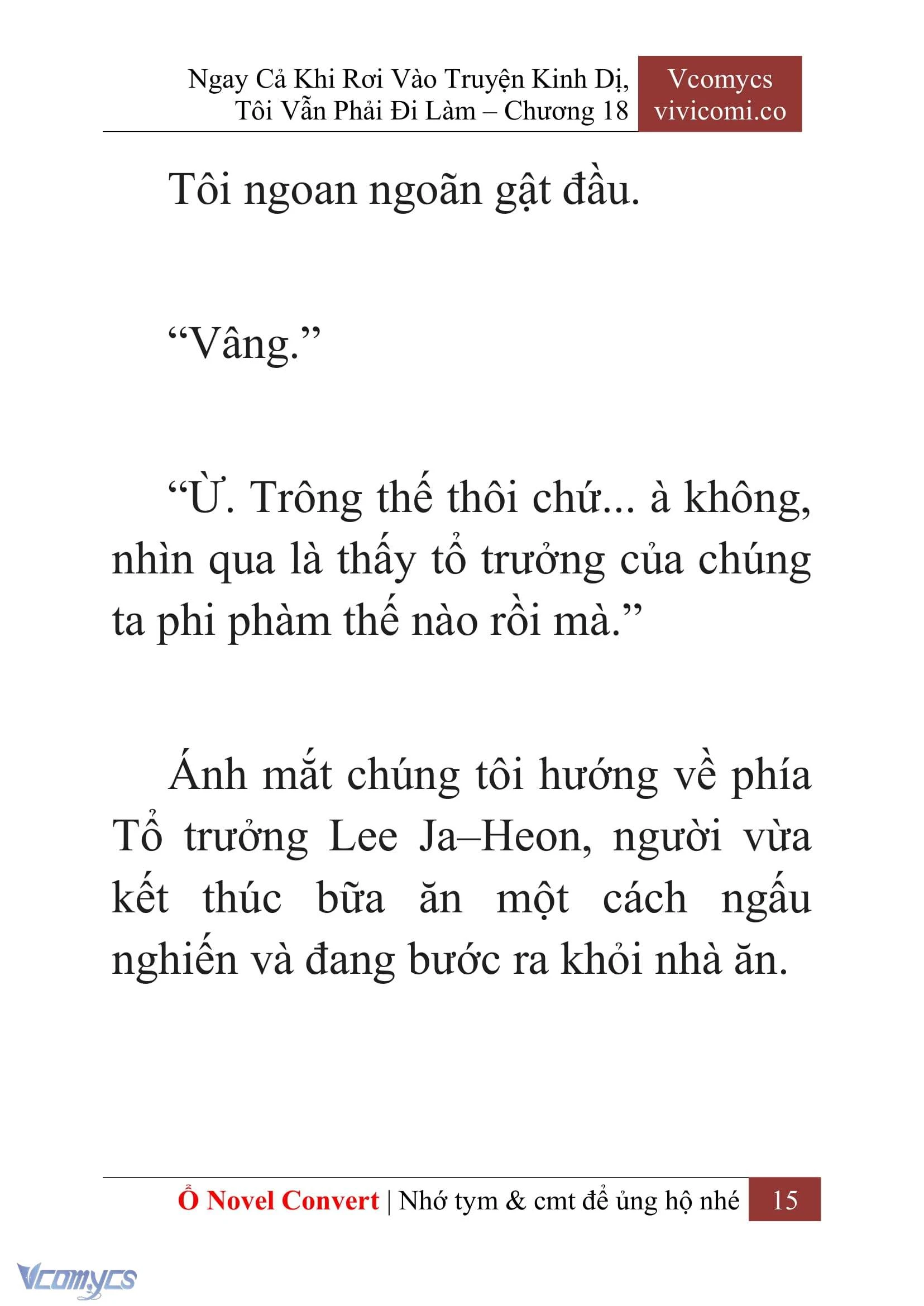[Novel] Ngay Cả Khi Rơi Vào Truyện Kinh Dị, Tôi Vẫn Phải Đi Làm Chapter  18 - 17