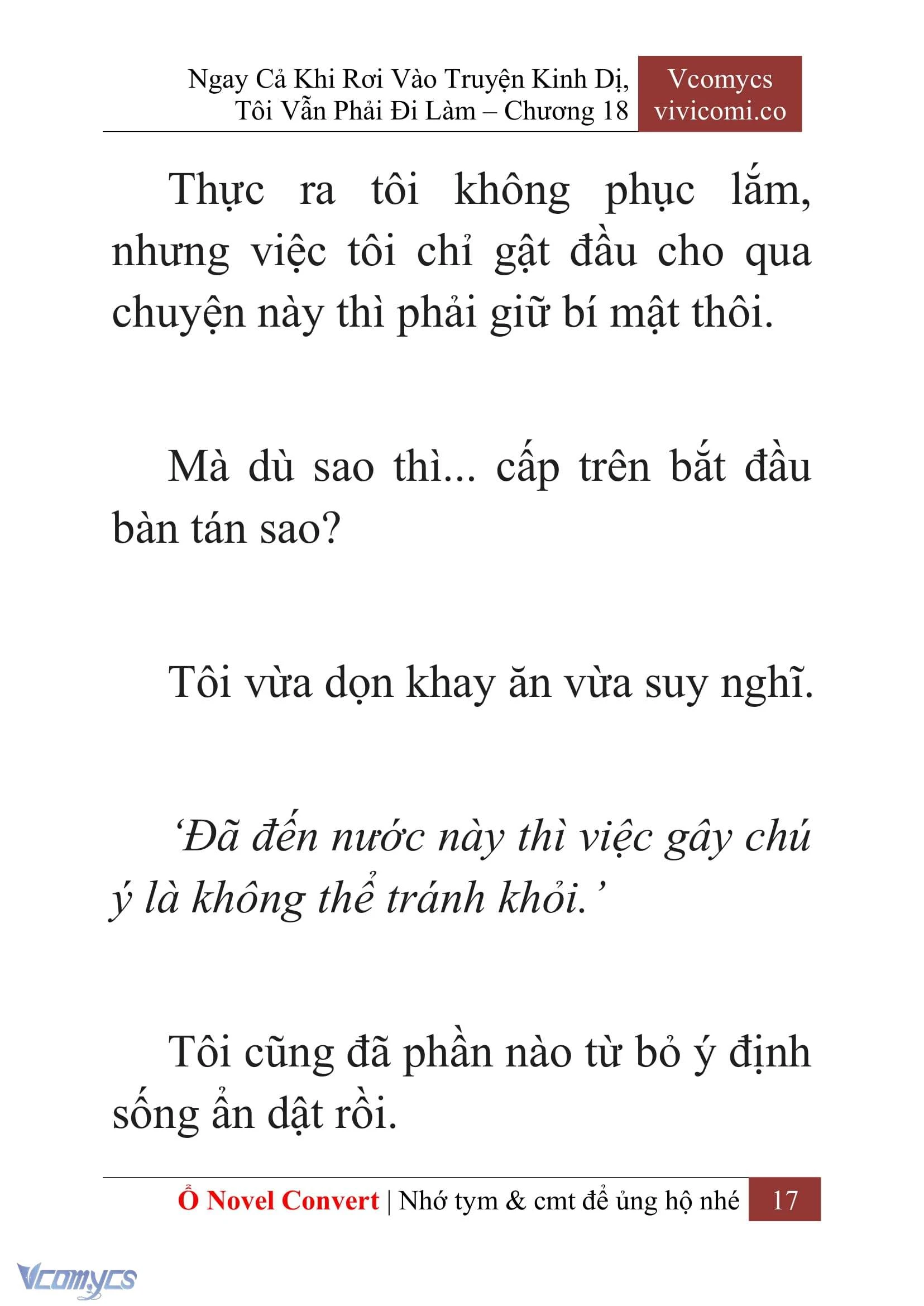 [Novel] Ngay Cả Khi Rơi Vào Truyện Kinh Dị, Tôi Vẫn Phải Đi Làm Chapter  18 - 19